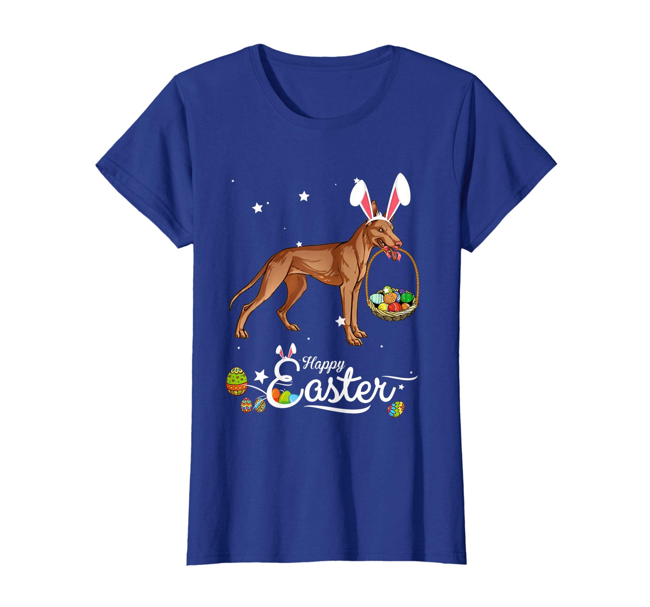 Pharaoh Hound Dog With Bunny Hat Easter Costume T Shirt