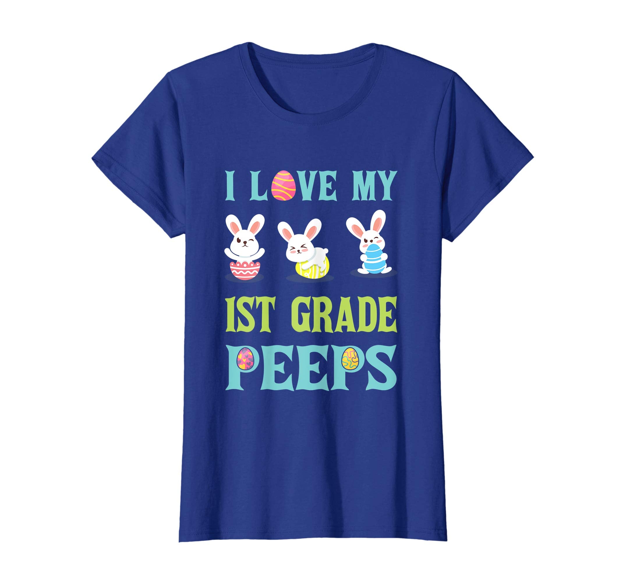 I Love My 1St Grade Peeps Happy Easter Teacher Shirt