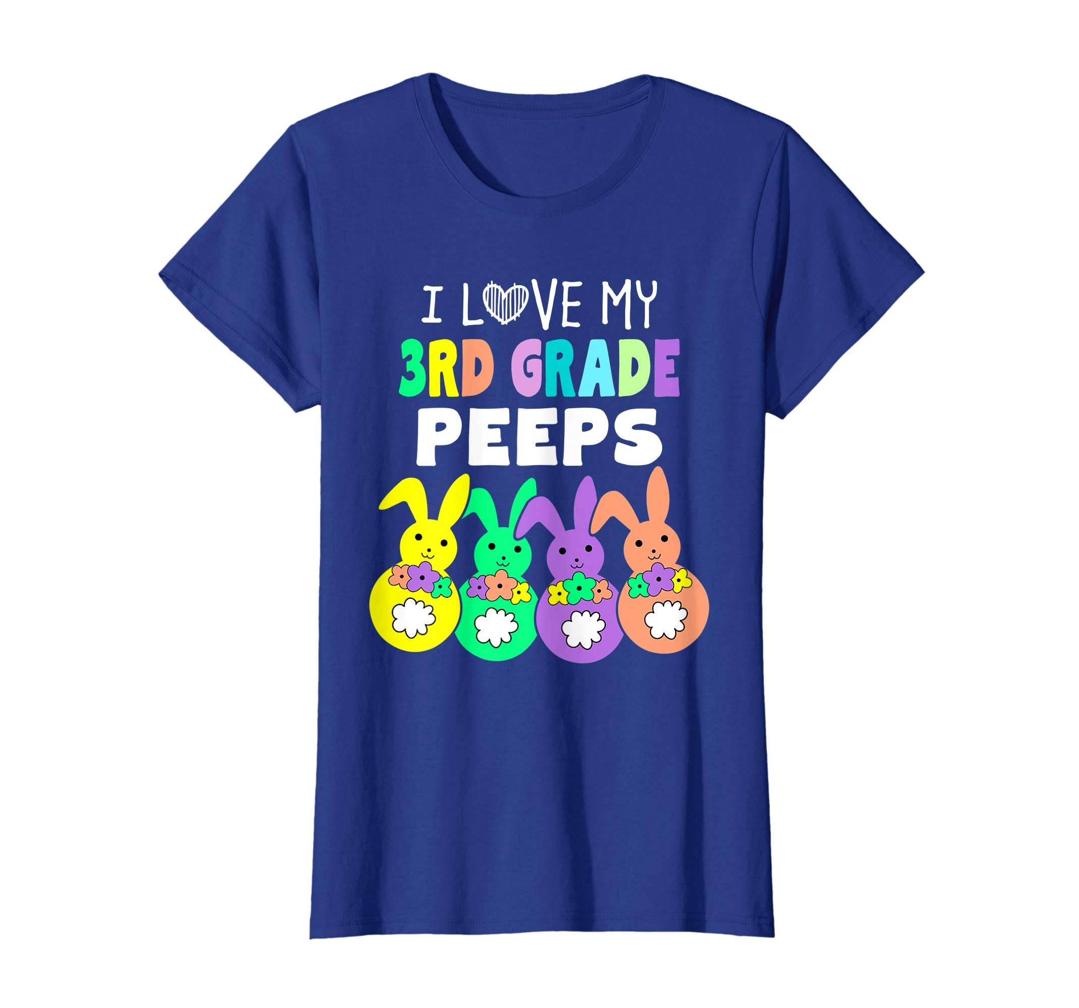 I Love My Third 3rd Grade Peeps Happy Easter Teacher T Shirt