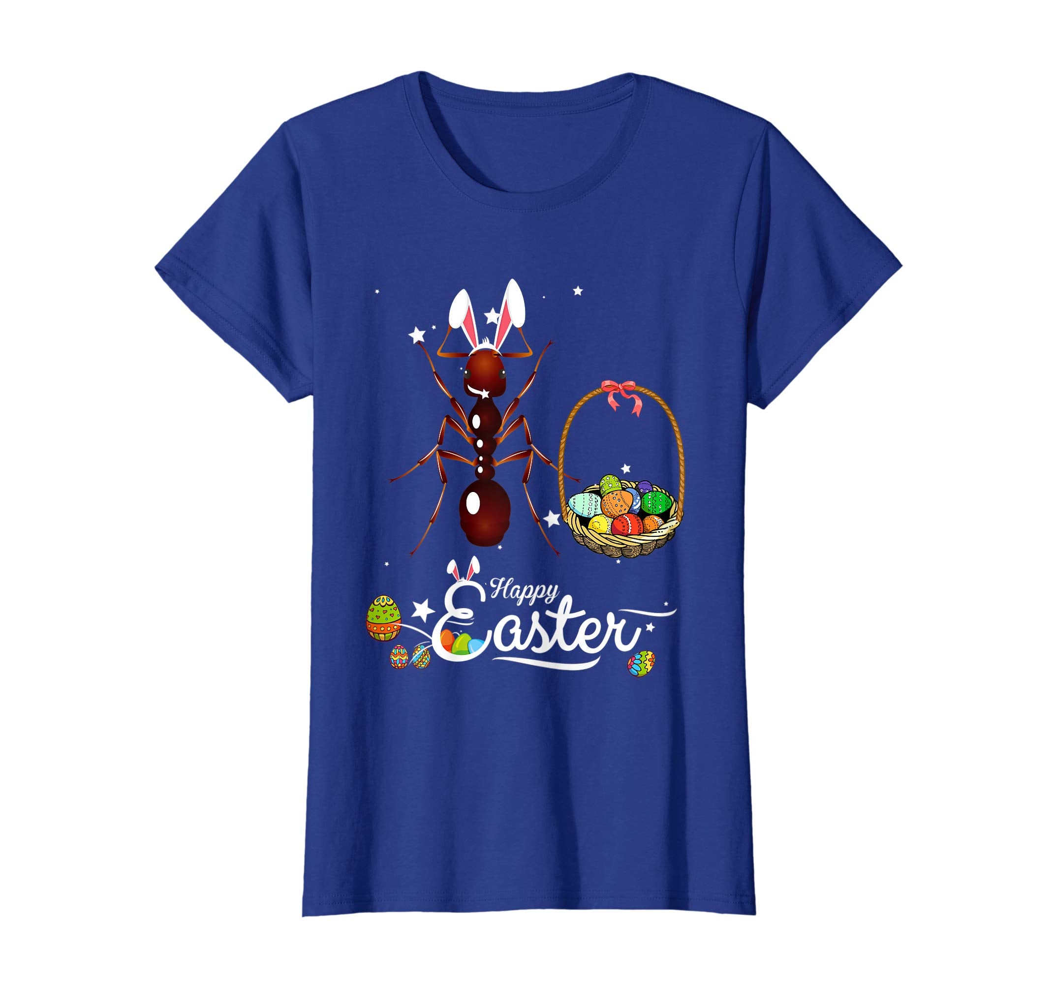 Cute Easter Ant with Bunny Ears and Eggs T Shirt