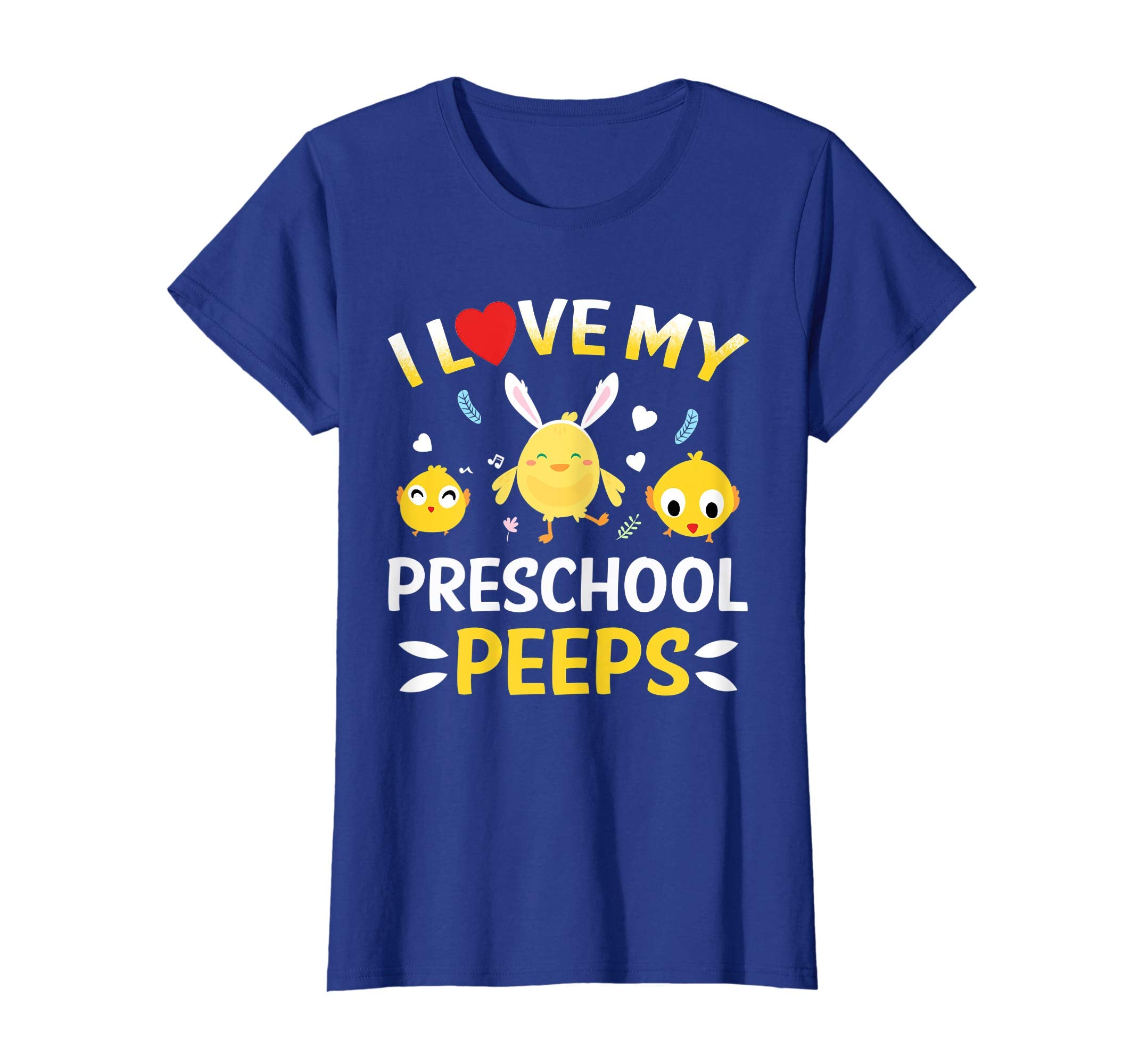 I Love My Preschool Peeps Bunnies Easter Teacher T-Shirt