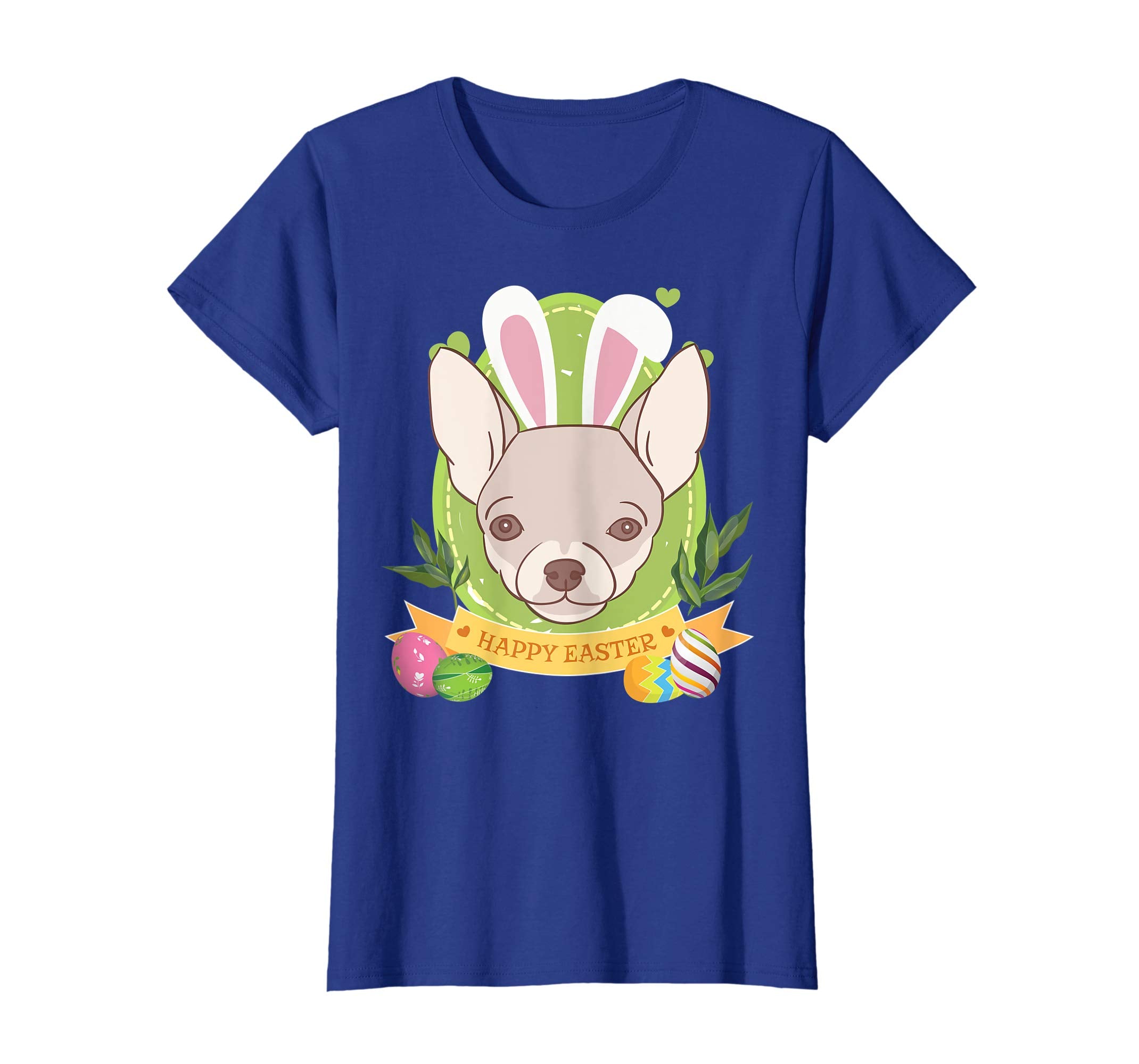 Bunny Chihuahua Dog Easter Day Lovers T-Shirt Egg Hunting