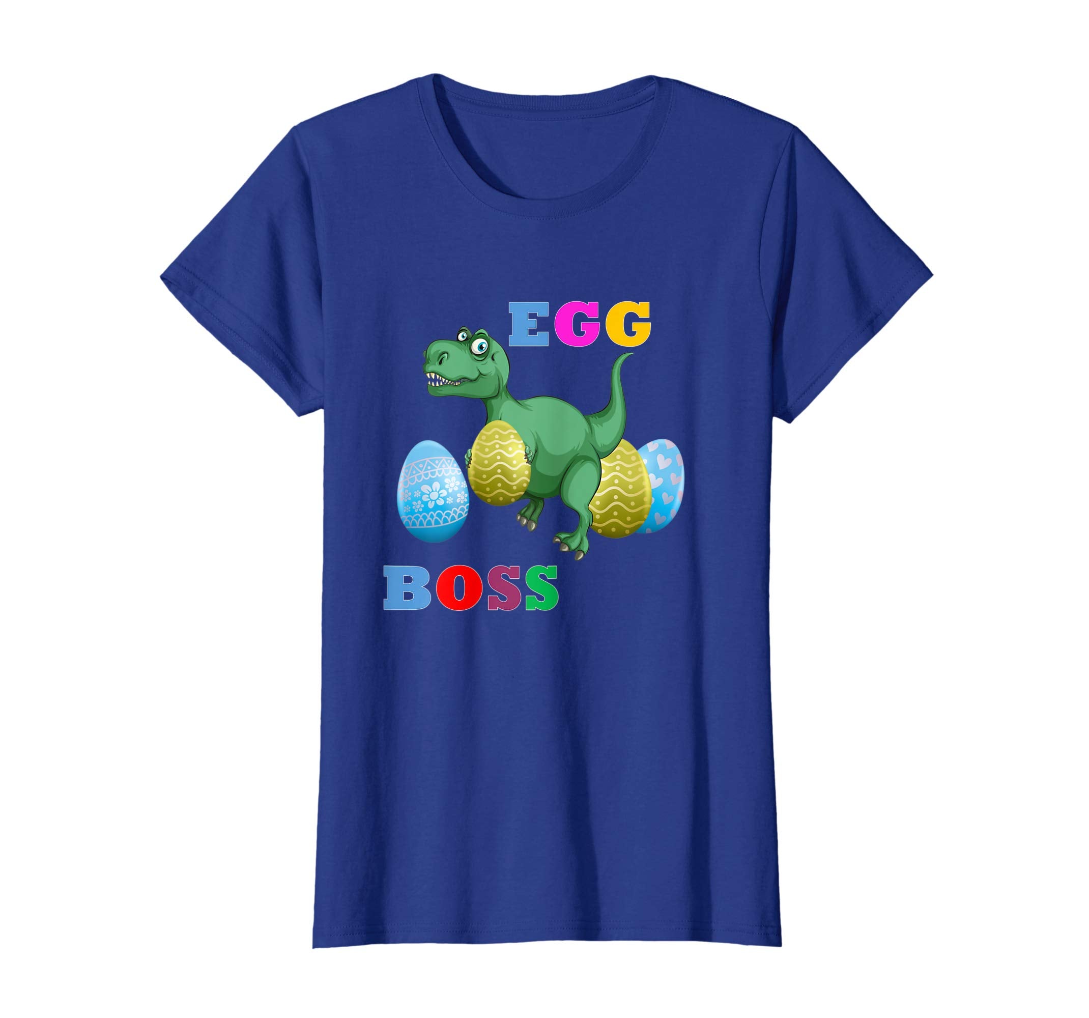 Easter T-Rex Shirt For Kids Cute Easter Dinosaur Eggs Boss