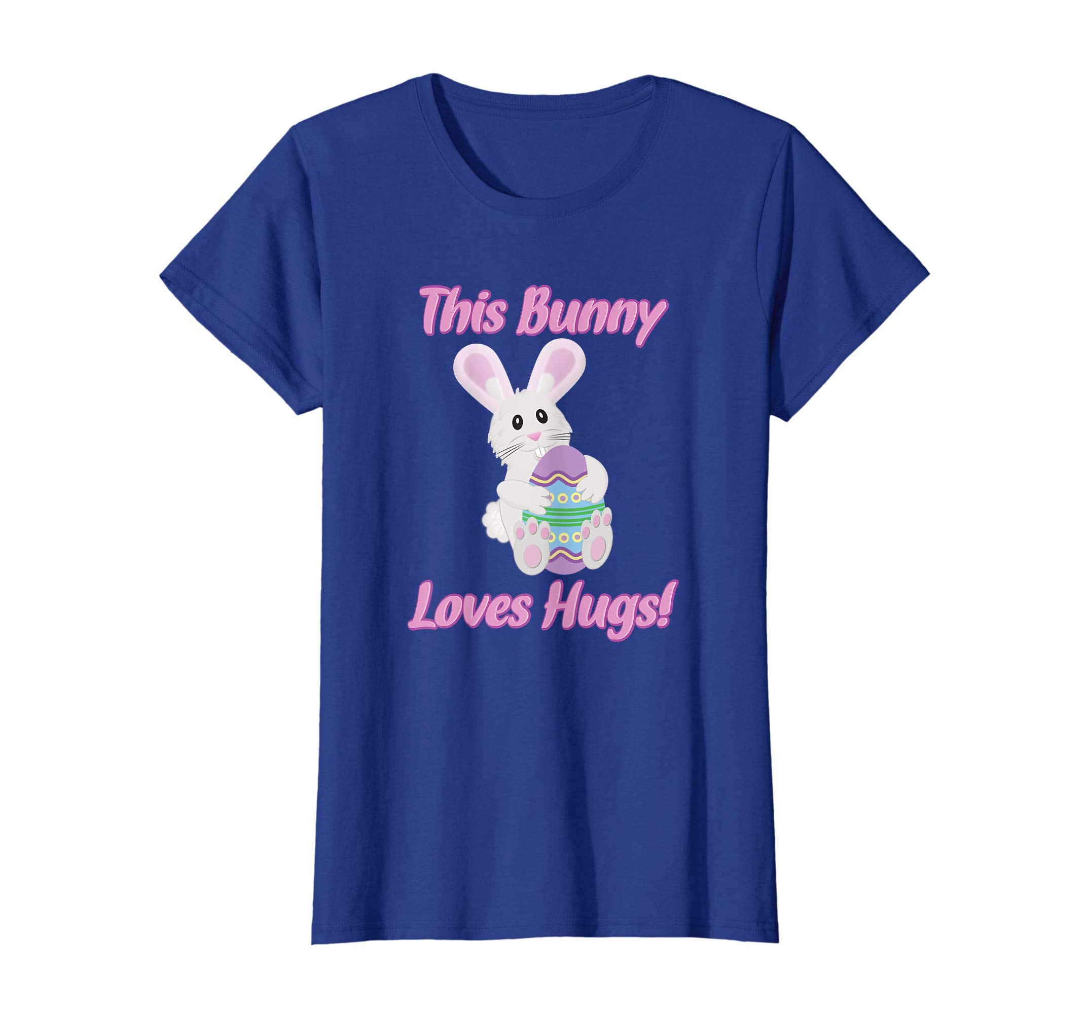 Cute Easter Bunny Hugging Beautiful Easter Egg T Shirt