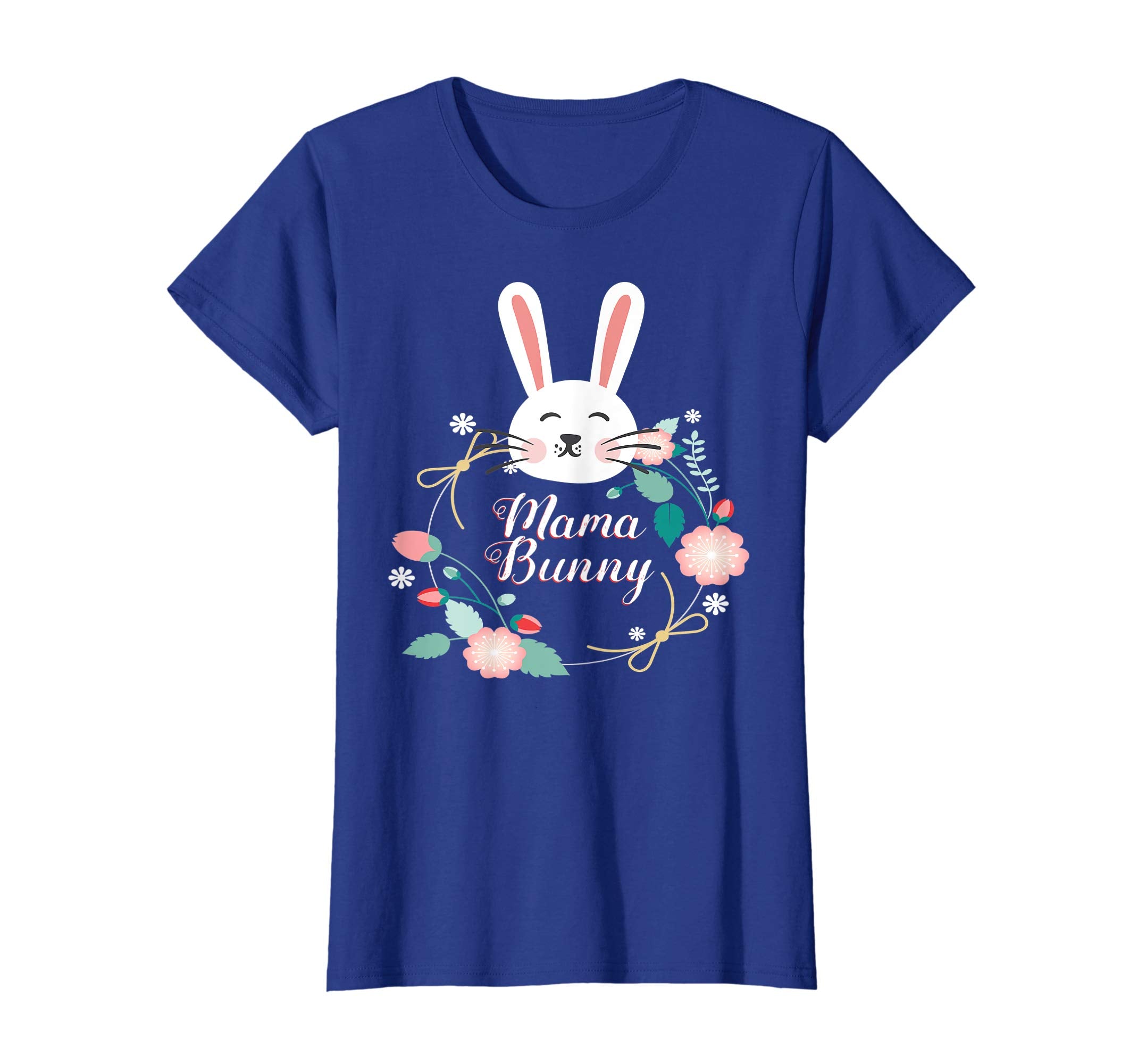 Mama Bunny Rabbit Easter Matching Shirt with flowers