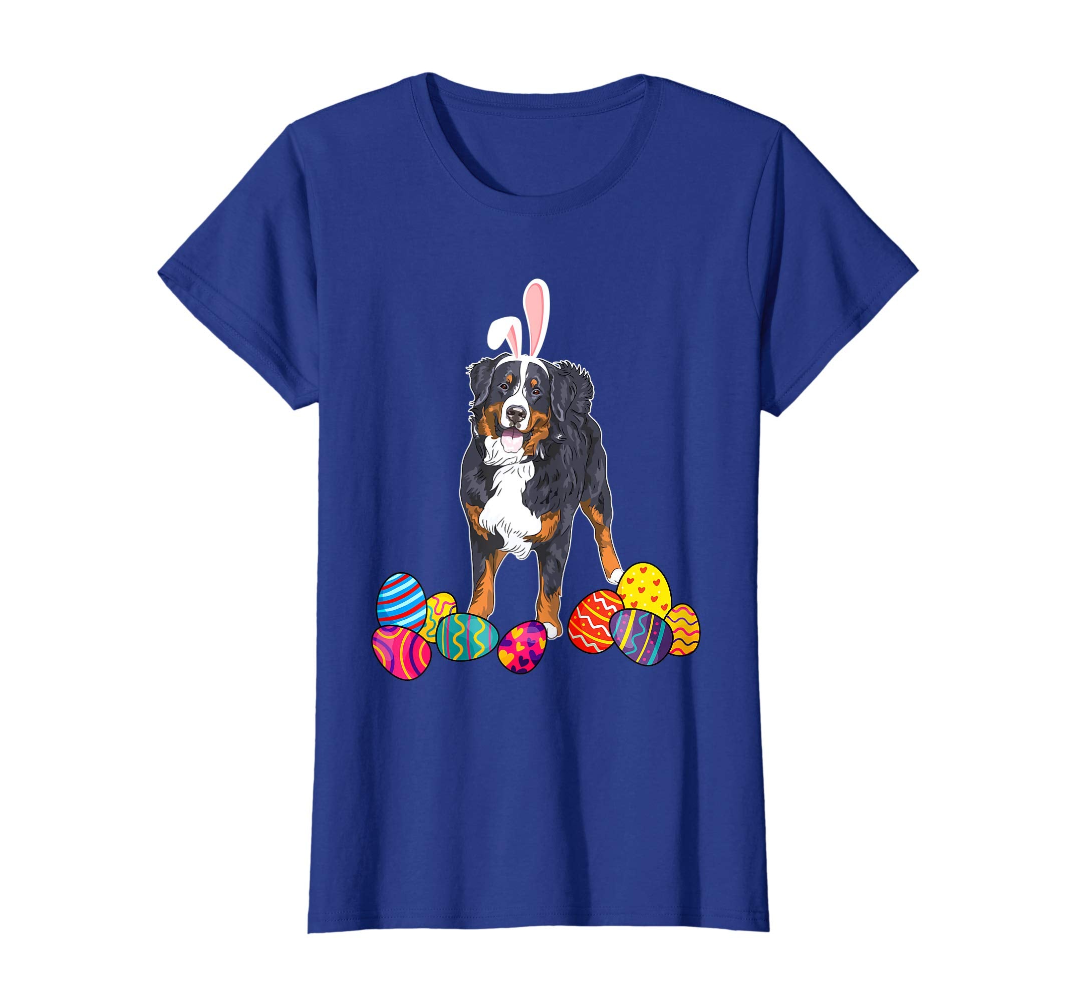 Bernese Mountain Bunny Ear With Egg Easter Easter Day Shirt