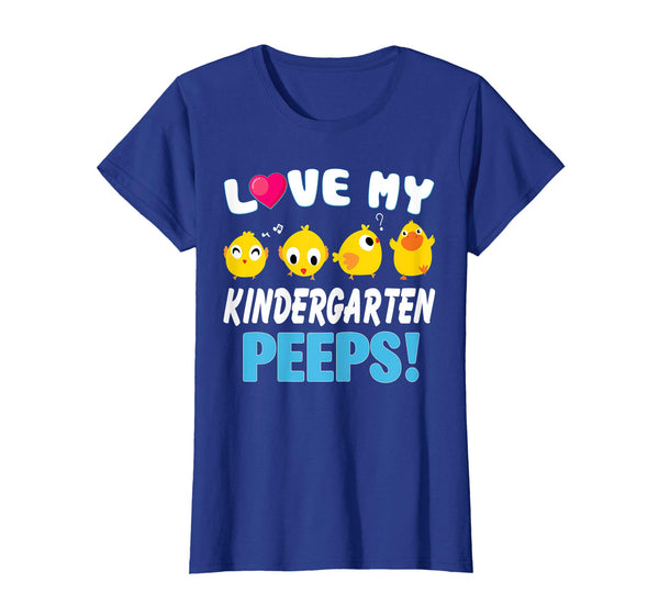 I Love My Kindergarten Peeps Chicks Easter Teacher Shirt