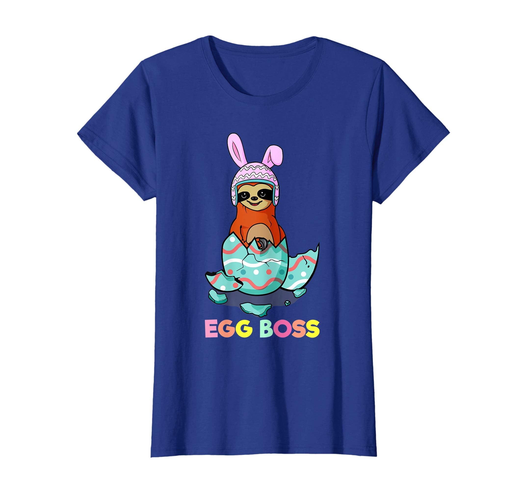 Funny Egg Boss Easter Sloth T-Shirt