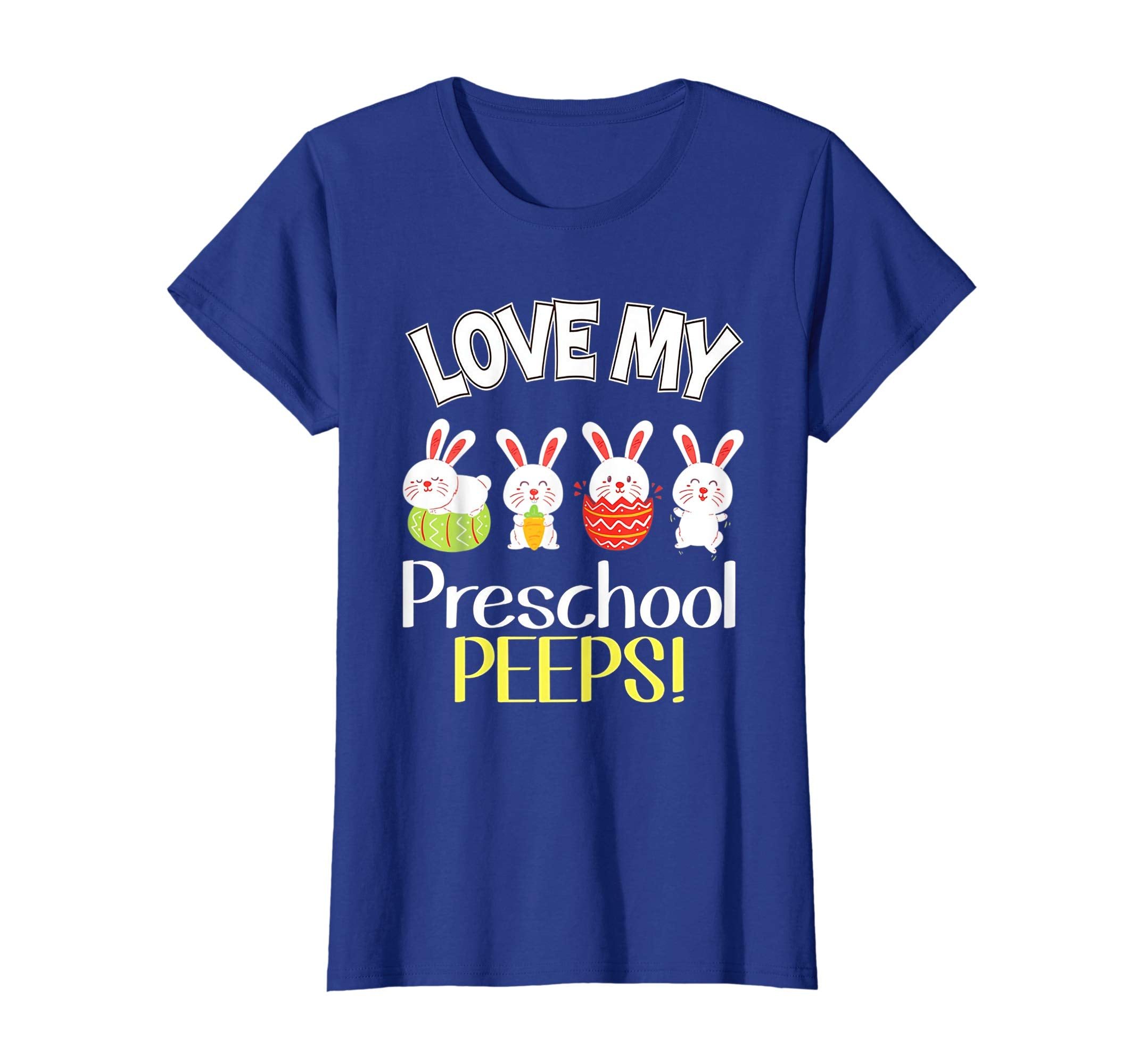I Love My Preschool Peeps Bunnies Easter Teacher Shirt