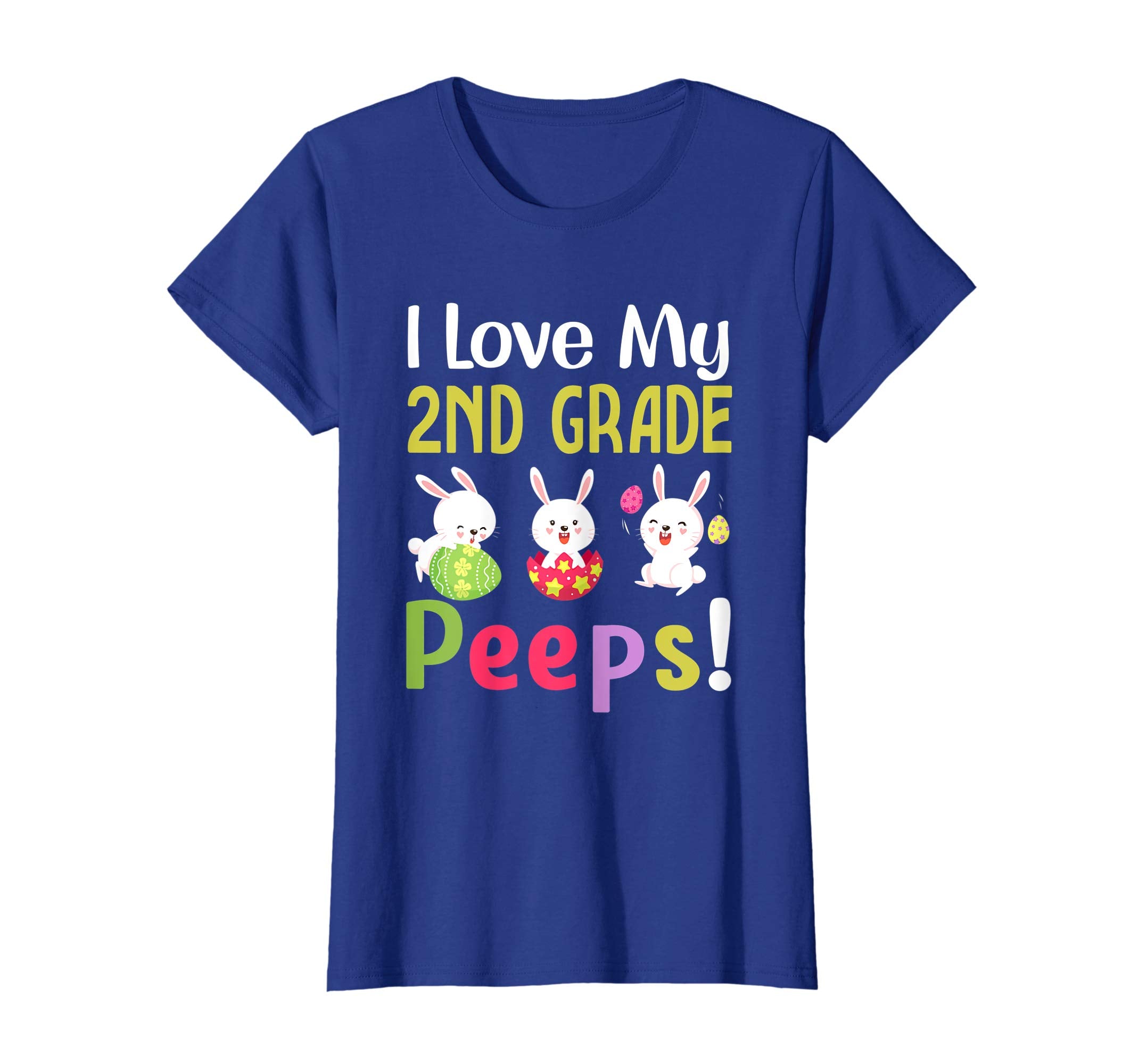 I Love My 2Nd Grade Peeps Happy Easter Teacher Tshirt