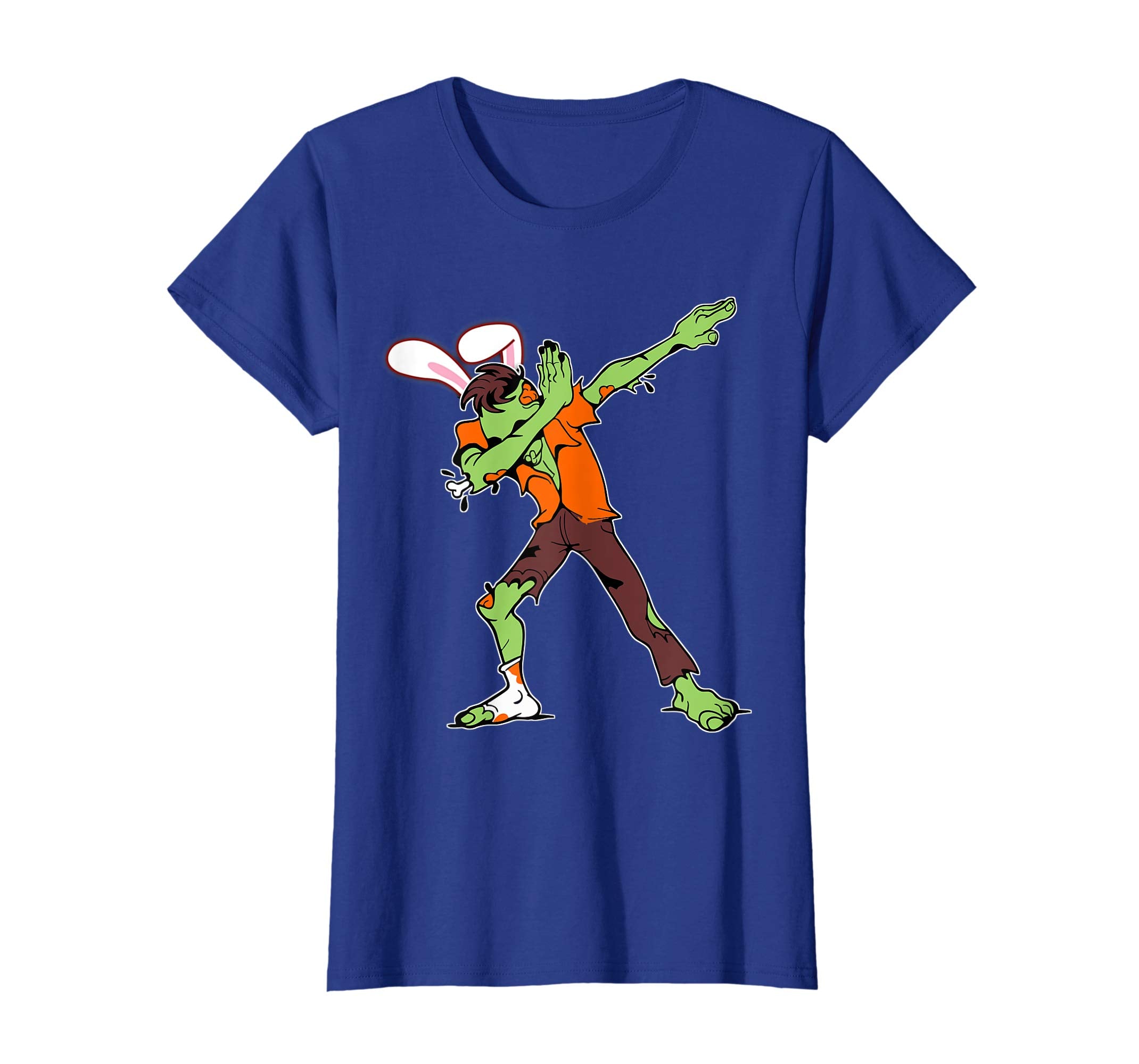 Easter Bunny Dabbing Zombie Tshirt Rabbit Ears Animal Gift