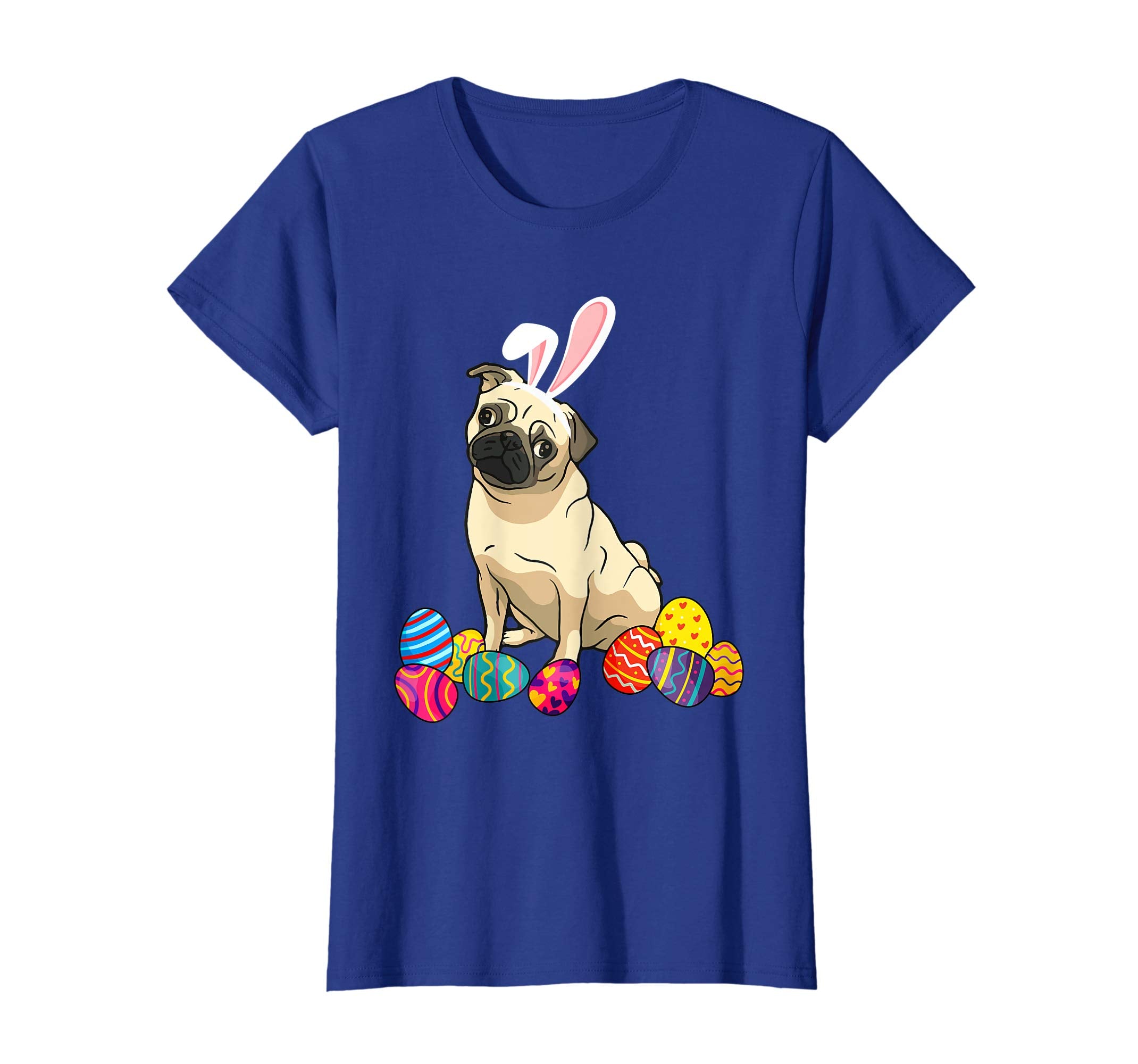 Pug Bunny Ear With Egg Easter Easter Day Shirt
