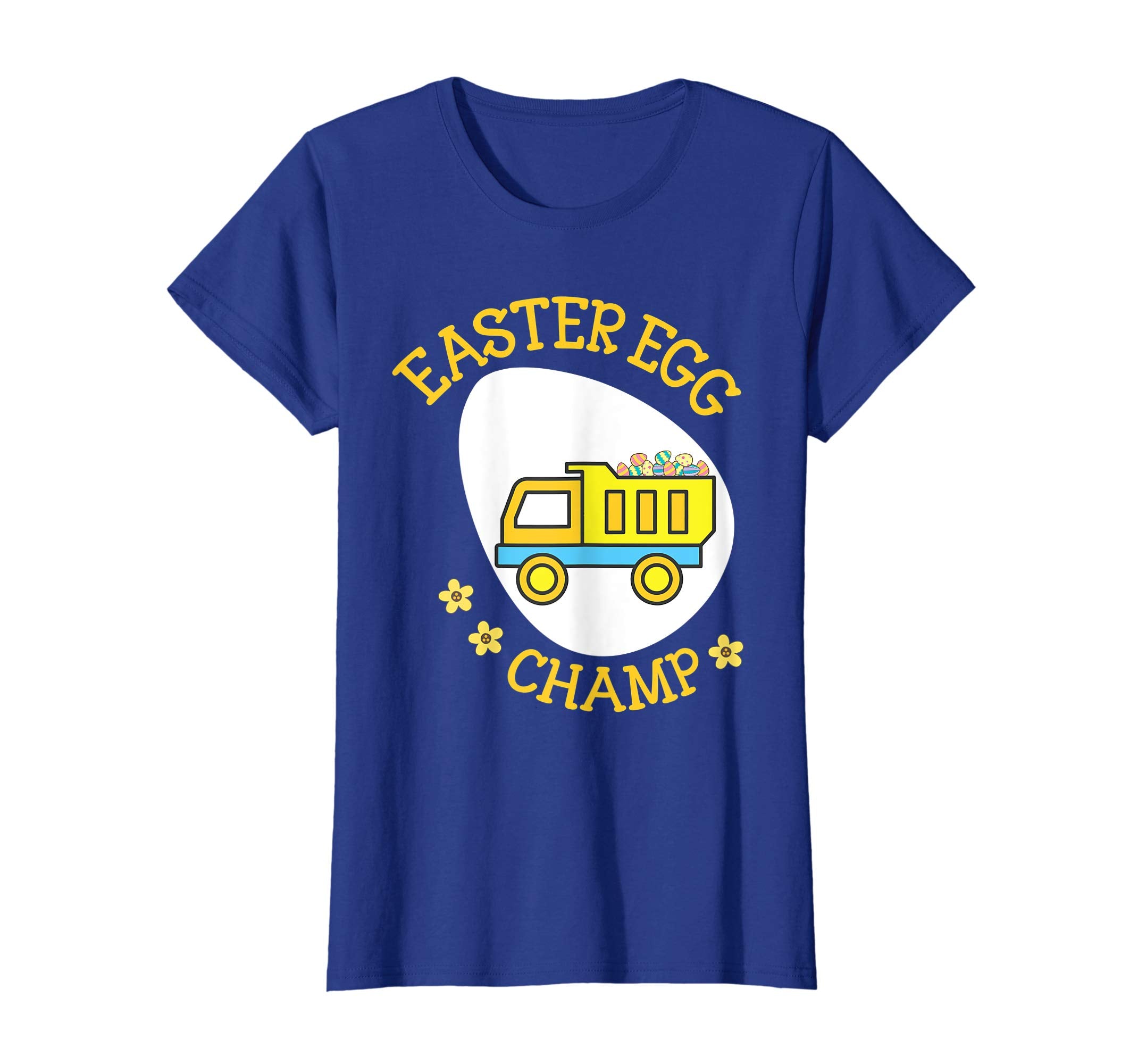 Truck Carring Easter Eggs On Big Egg Shirt Easter Egg Champ