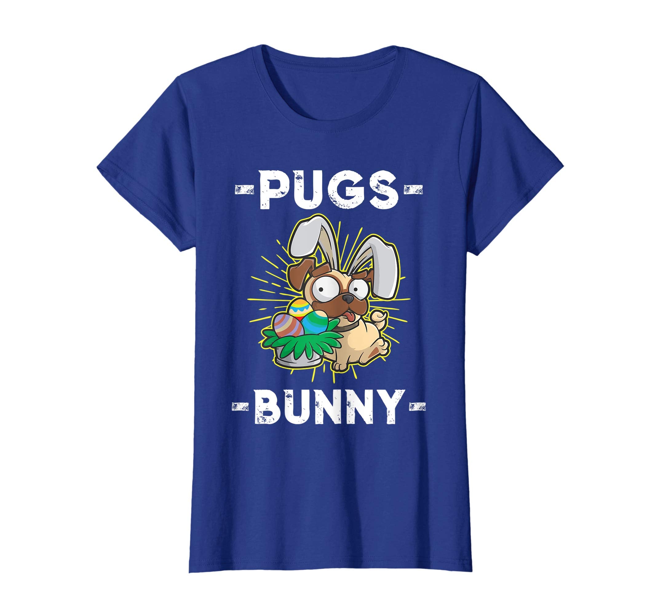 Dog Easter Egg Hunter Pugs Bunny T Shirt Gift for Girl &amp; Boy