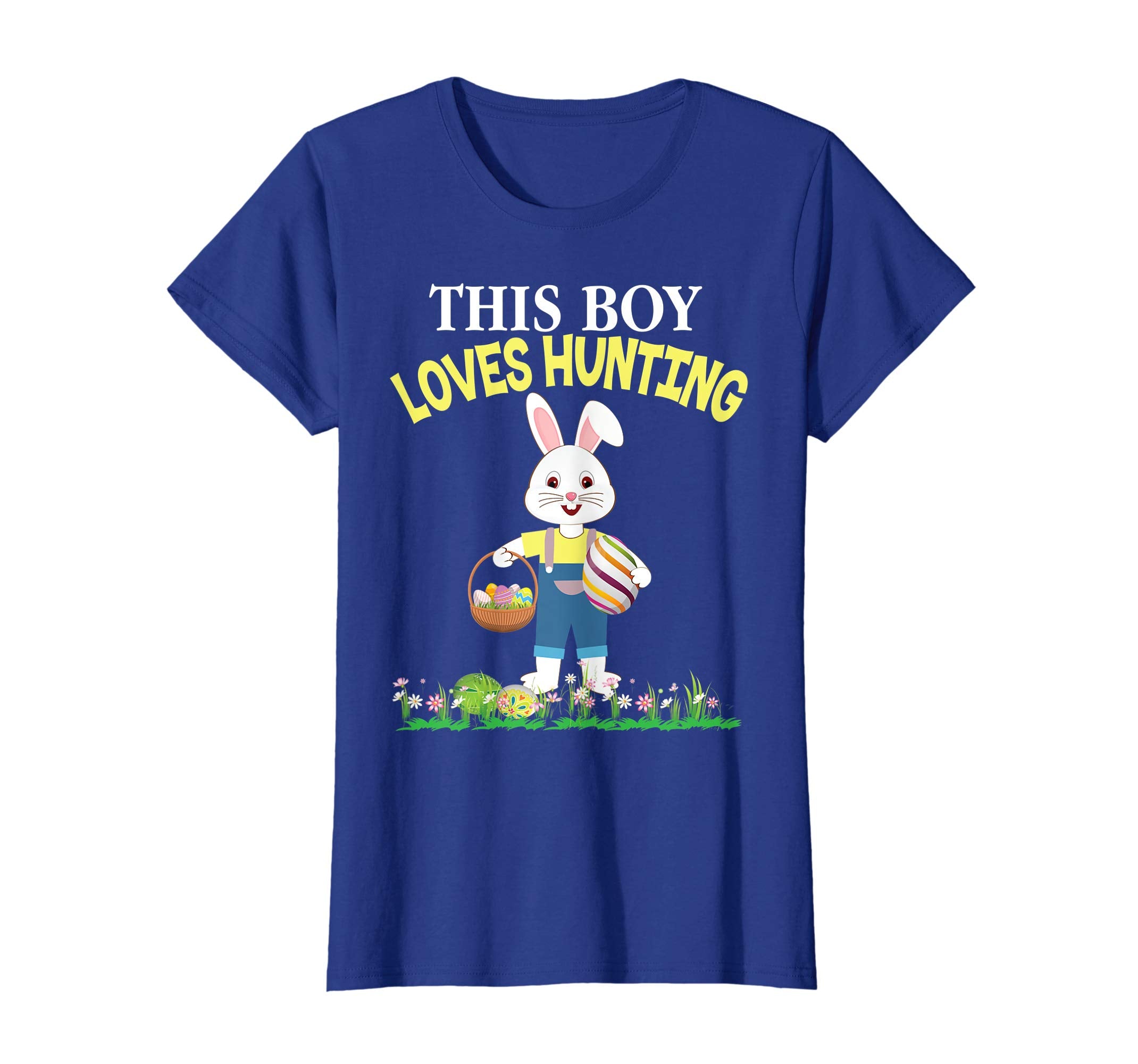 This Boy Loves Eggs Hunting Bunny Easter Day T-Shirt