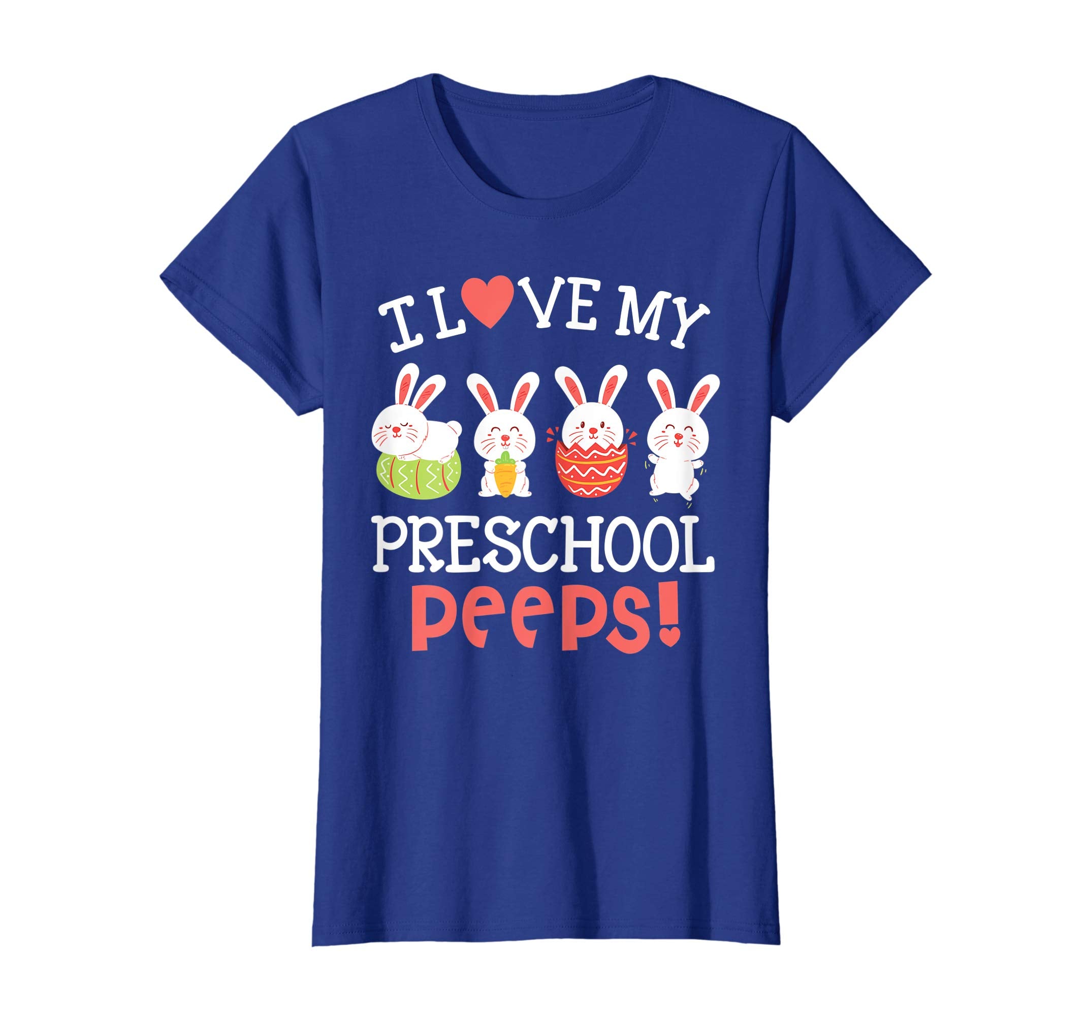 I Love My Preschool Peeps Bunnies Easter Teacher Shirt