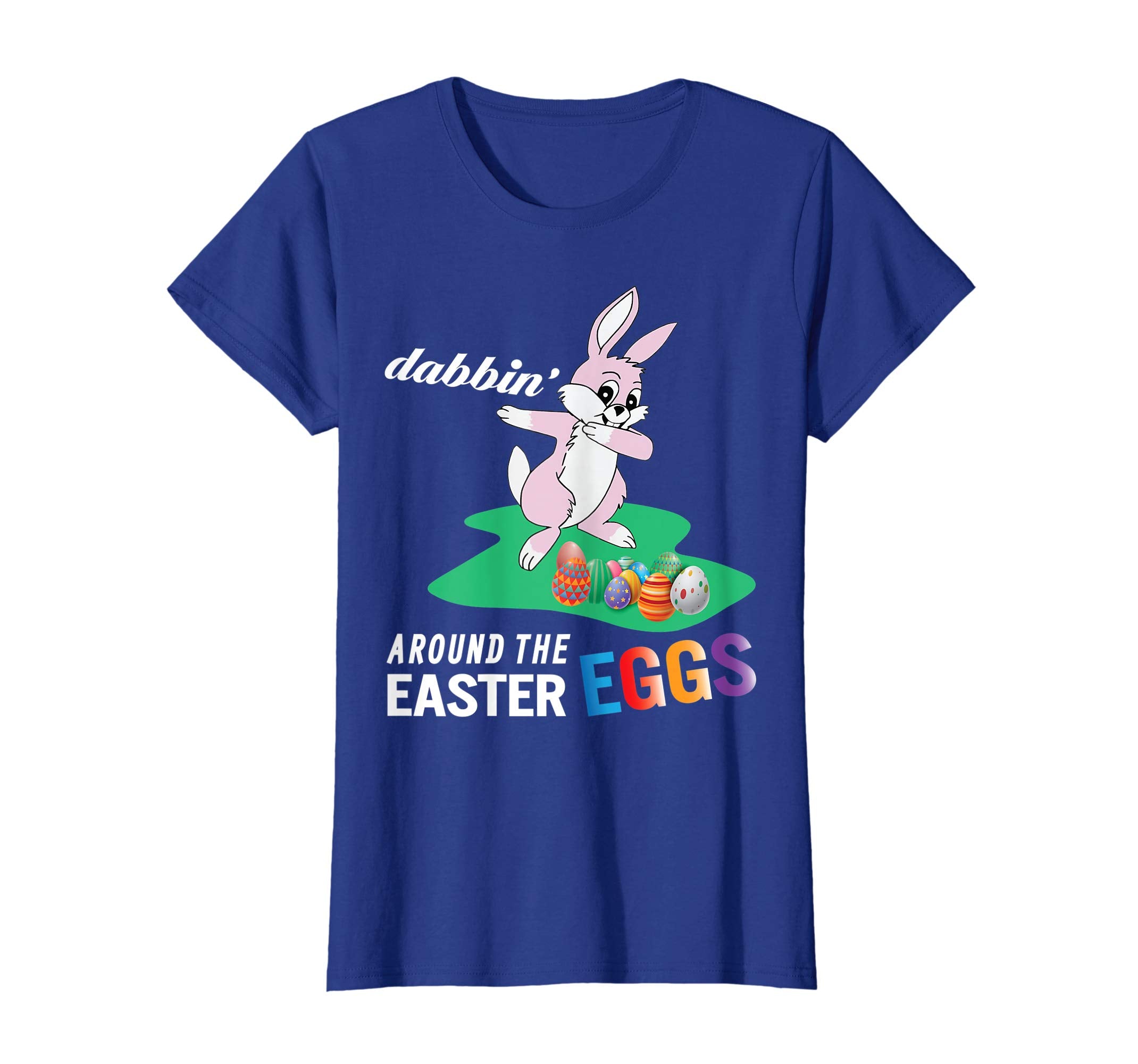 Pink Bunny Rabbit Dab Dabbin' Around The Easter Eggs Shirt