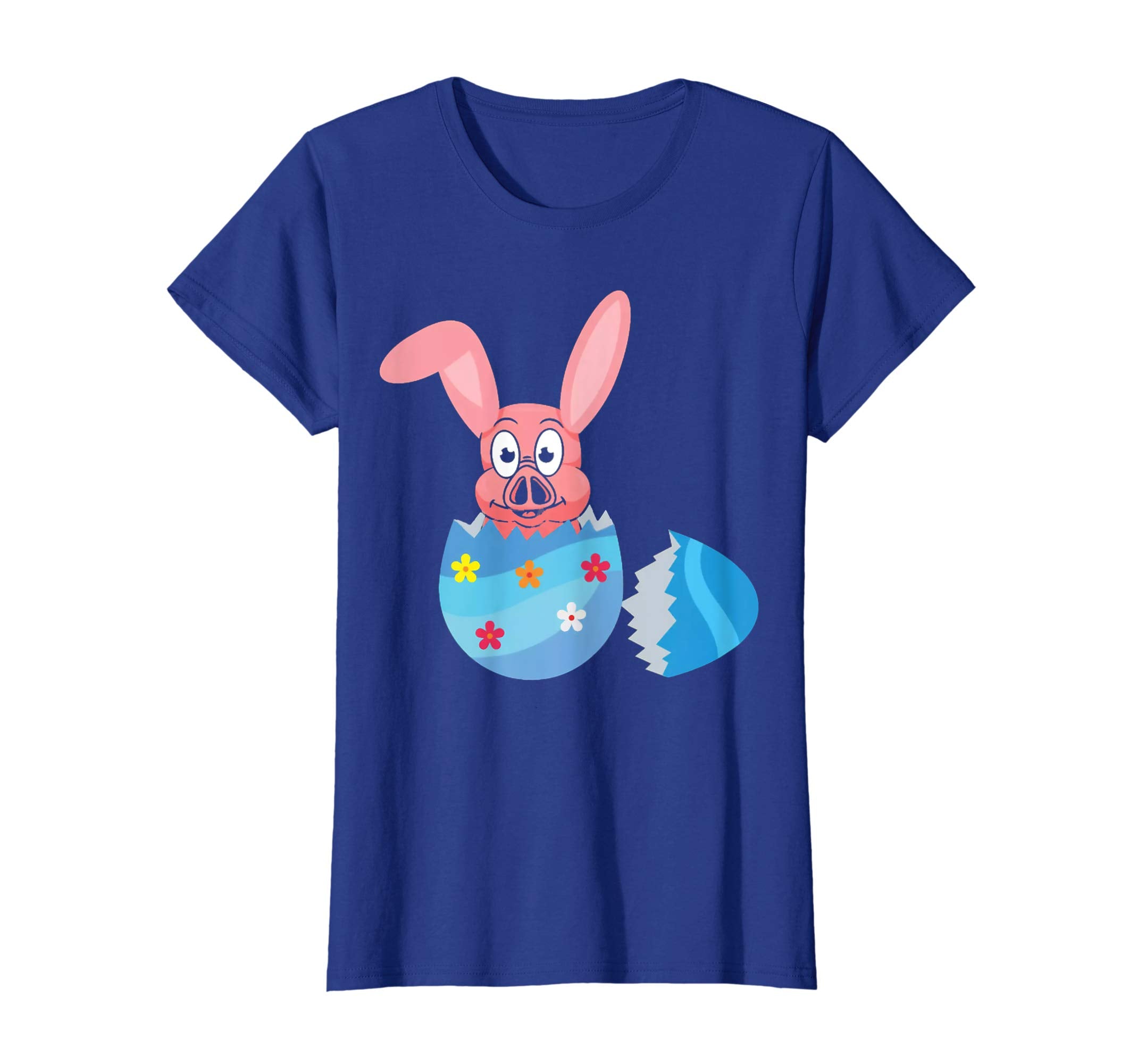 Easter pig with rabbit ears Easter egg T-shirt