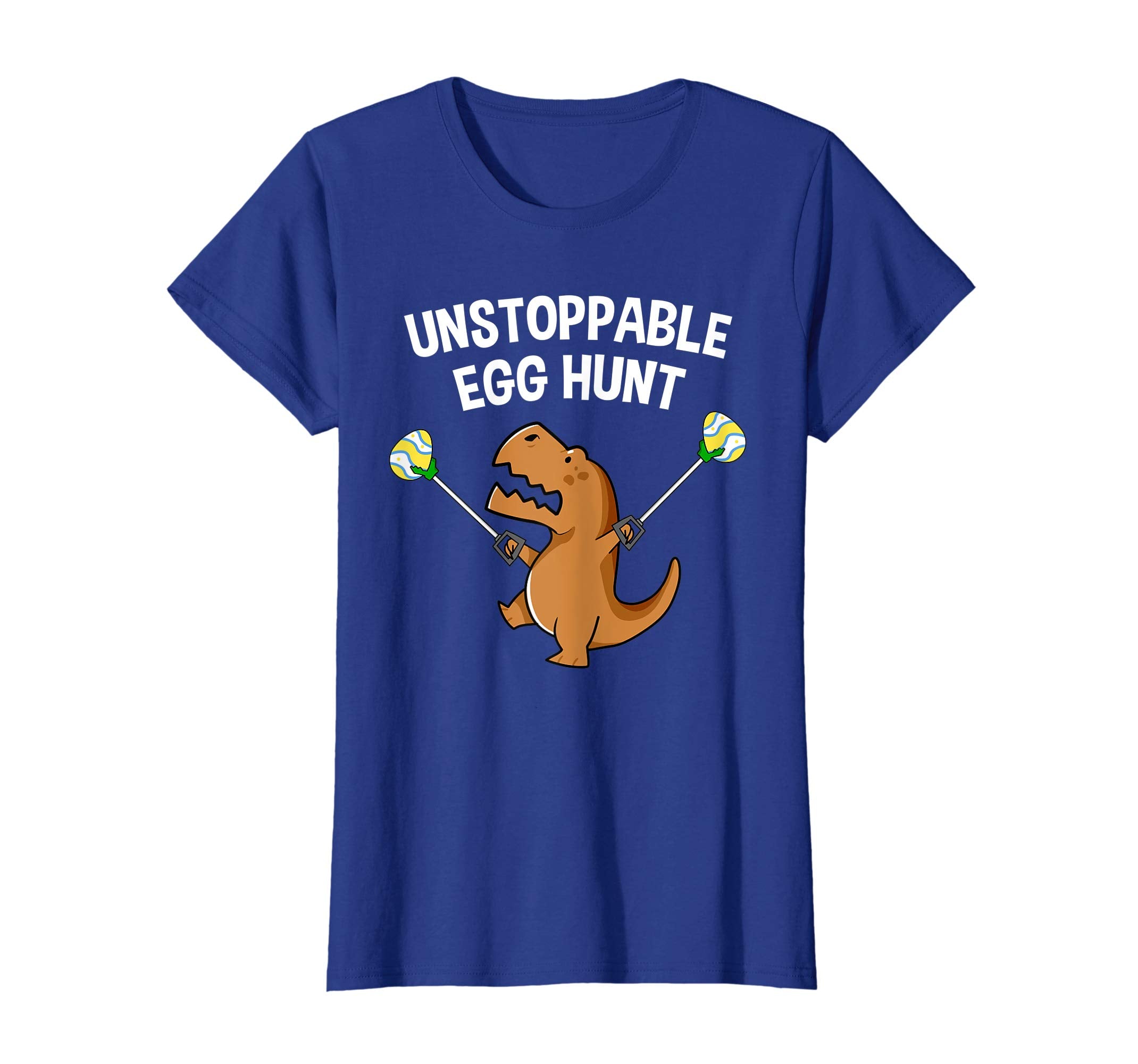 Funny T-Rex Dinosaur Unstoppable Easter Egg Hunt T-Shirt