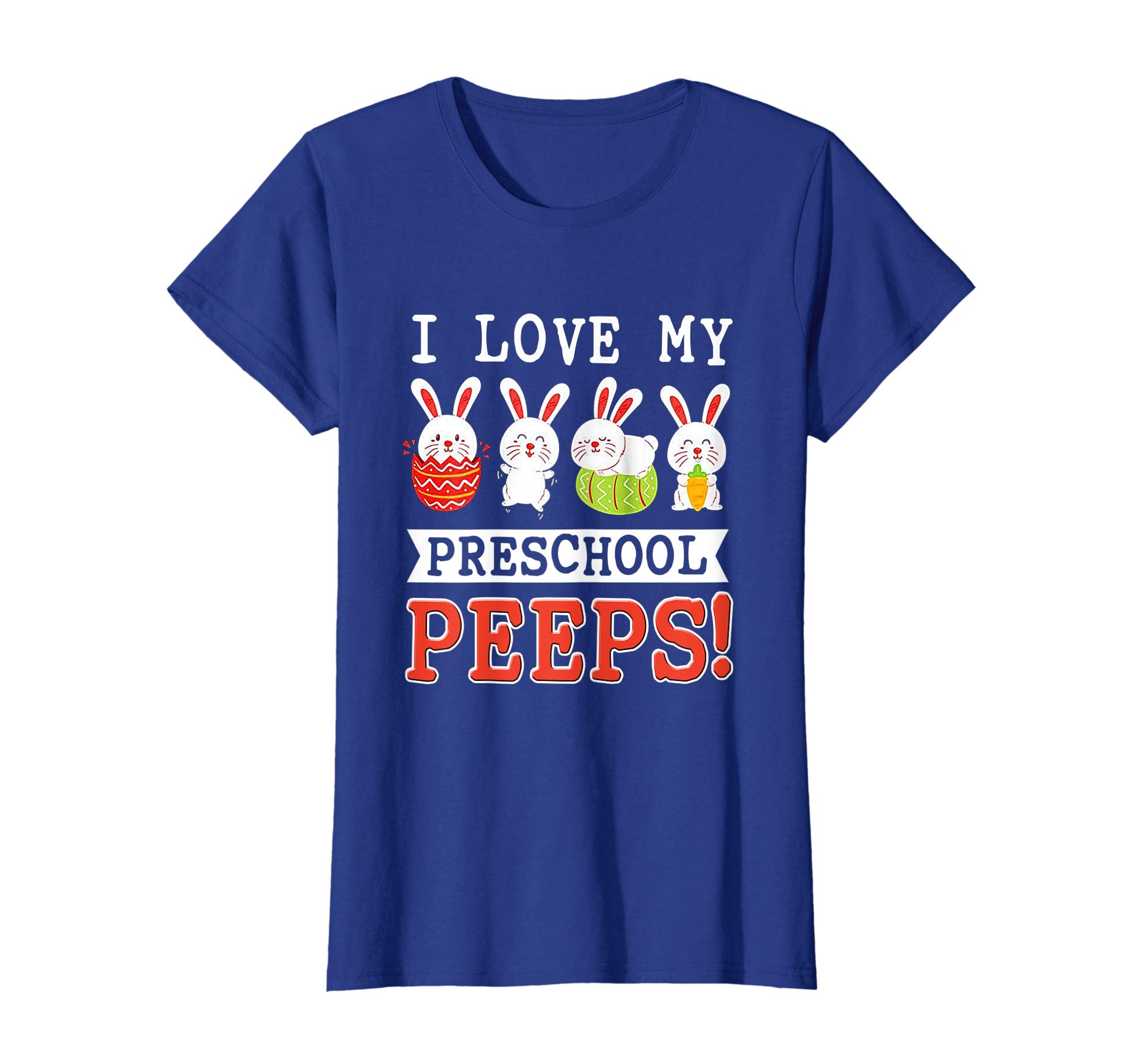 I Love My Preschool Peeps Bunnies Easter Teacher T-Shirt