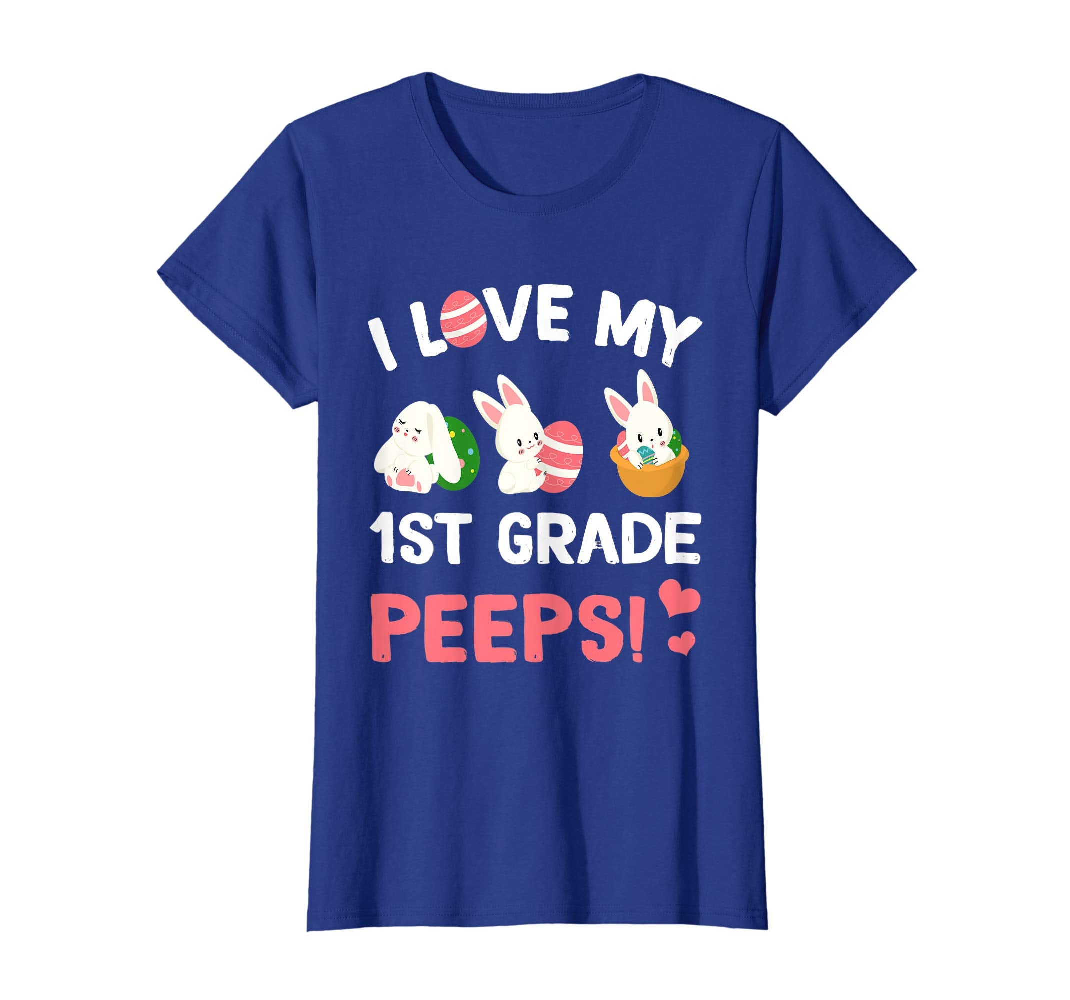 I Love My 1st Grade Peeps Bunnies Easter Teacher T-Shirt