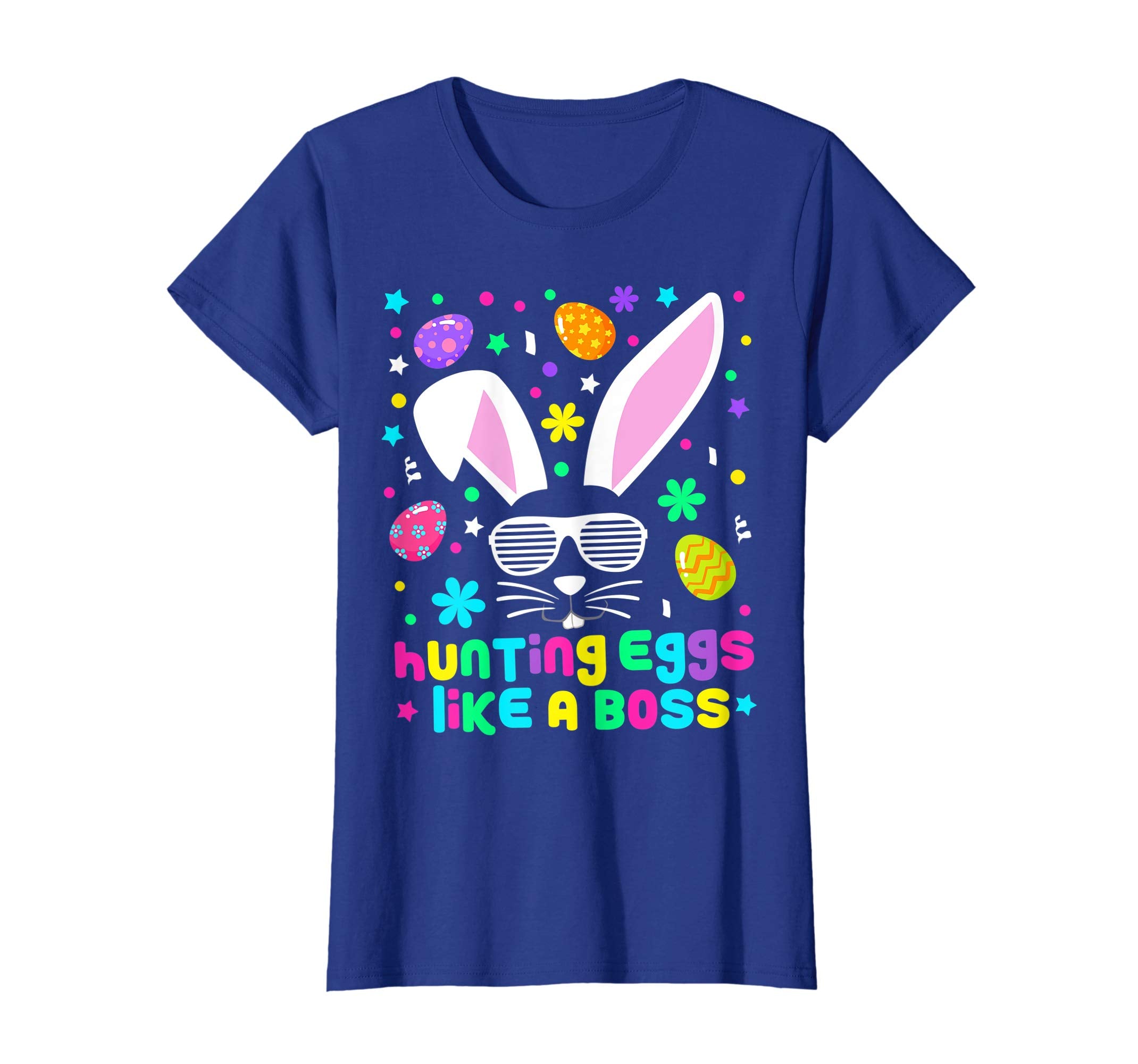 Kids Hunting Eggs Boss Easter Bunny Cool Novelty Shirt Gift