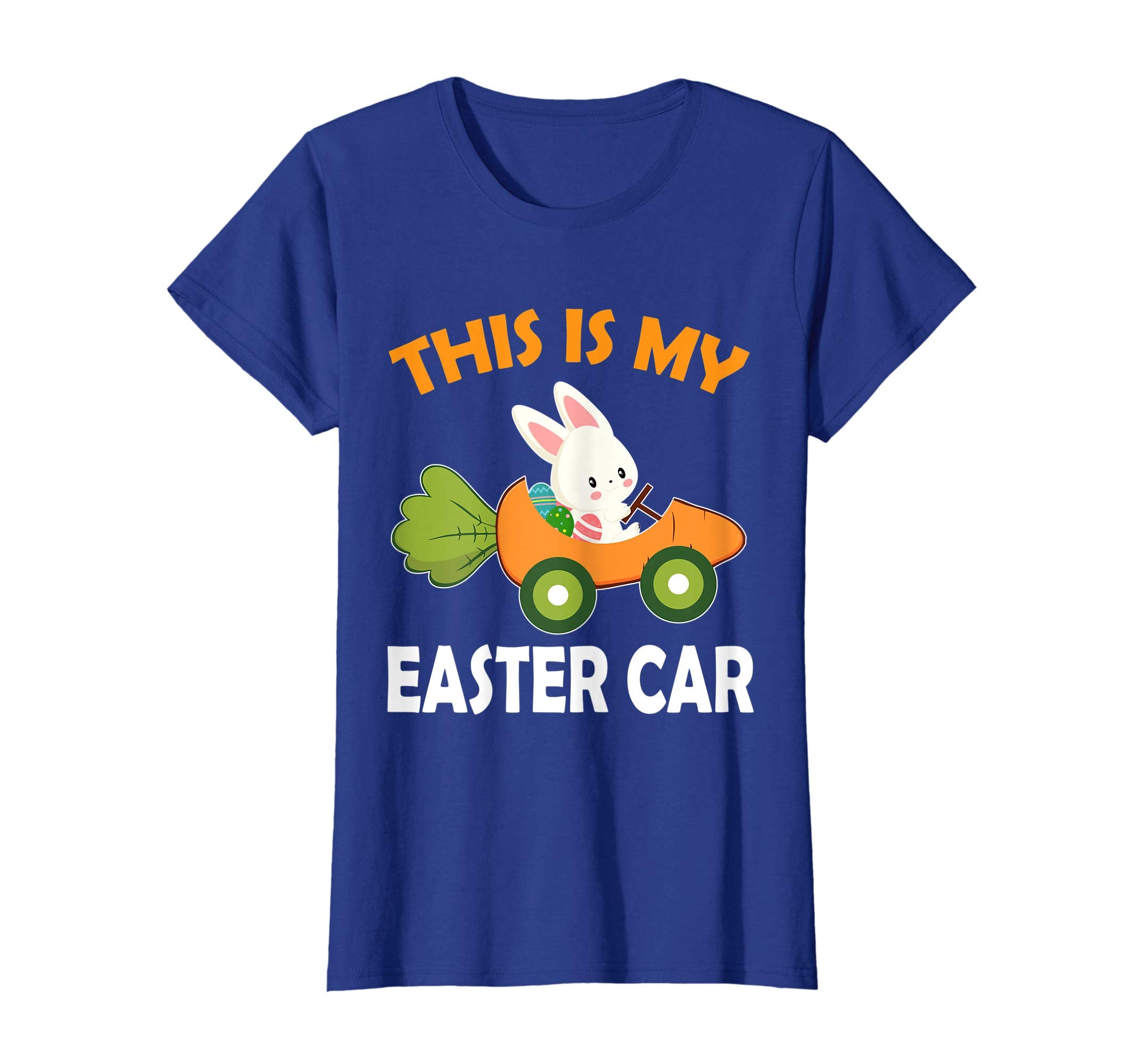 Bunny Riding Carrot Car Easter Shirt This Is My Easter Car