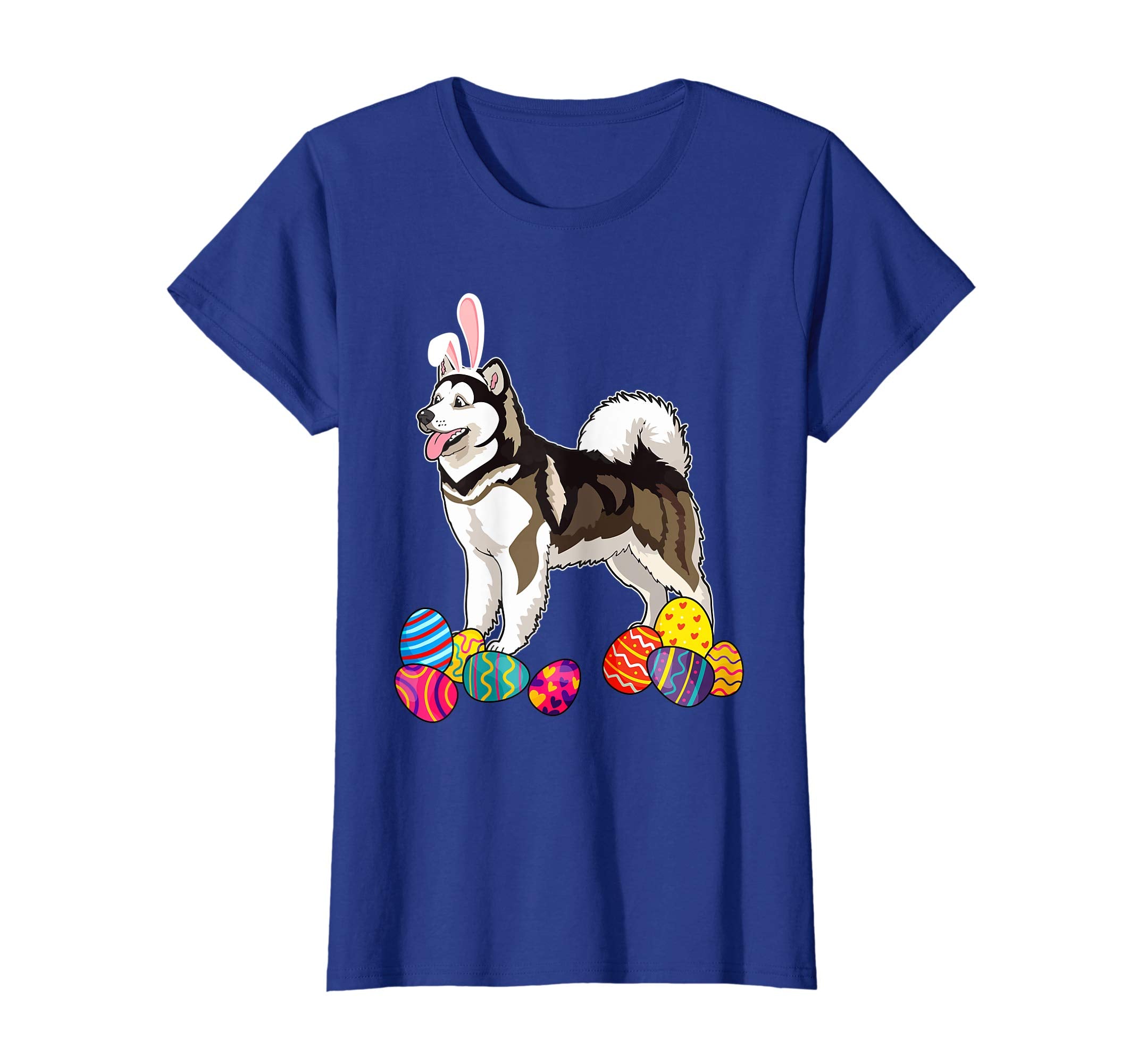 Alaskan Malamute Bunny Ear With Egg Easter Easter Day Shirt
