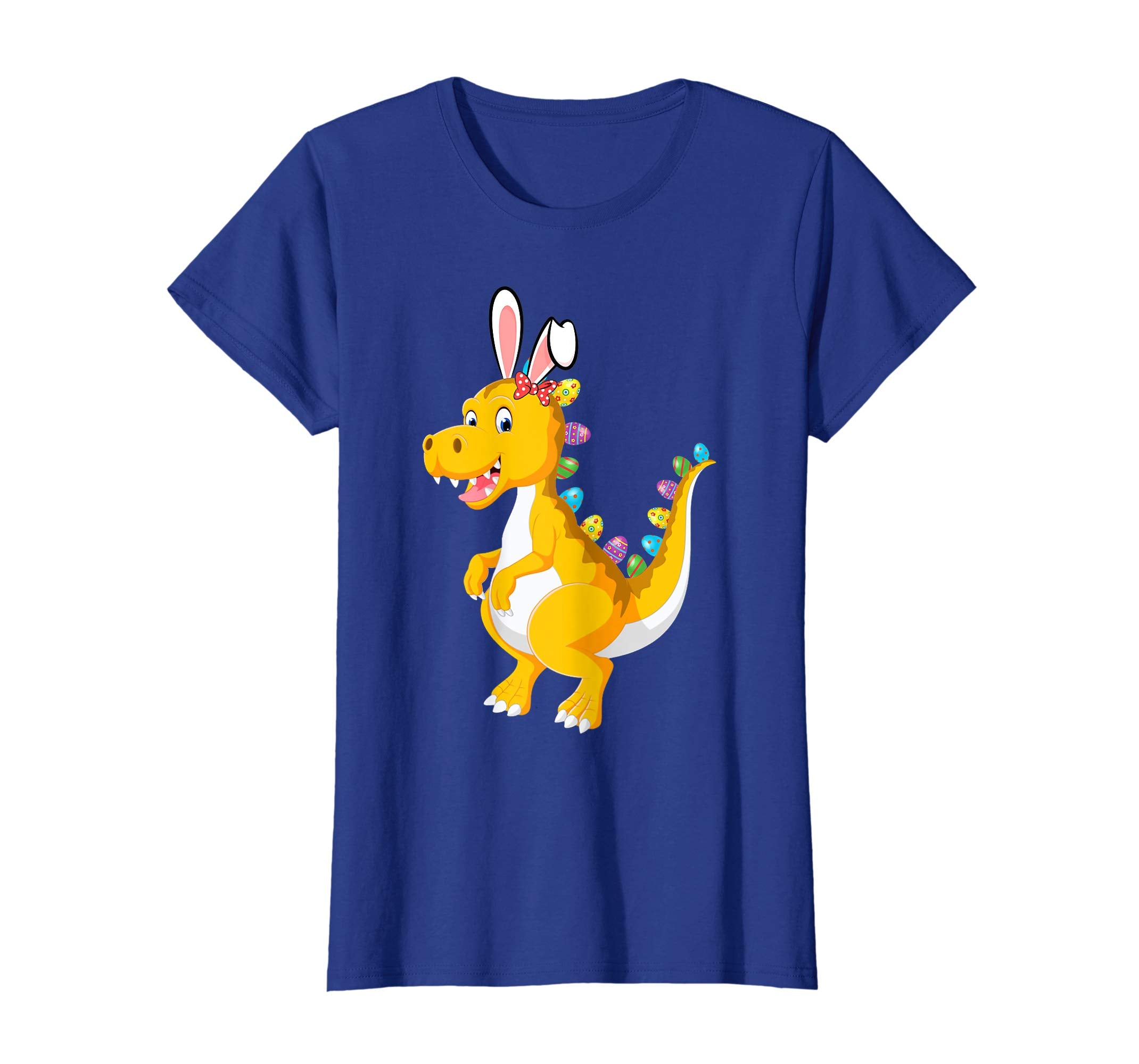 Funny Dinosaur T-rex Bunny with Eggs Easter T shirt