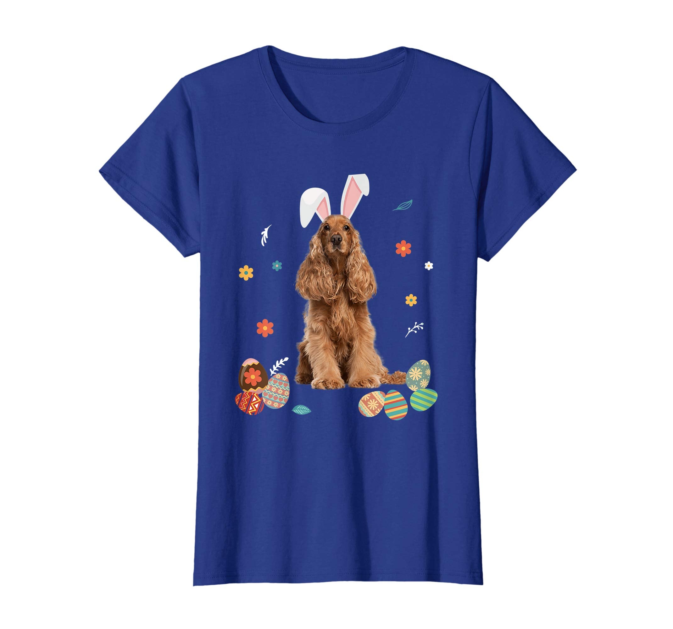Cocker Spaniel Bunny Rabbit Happy Easter Day T-Shirt