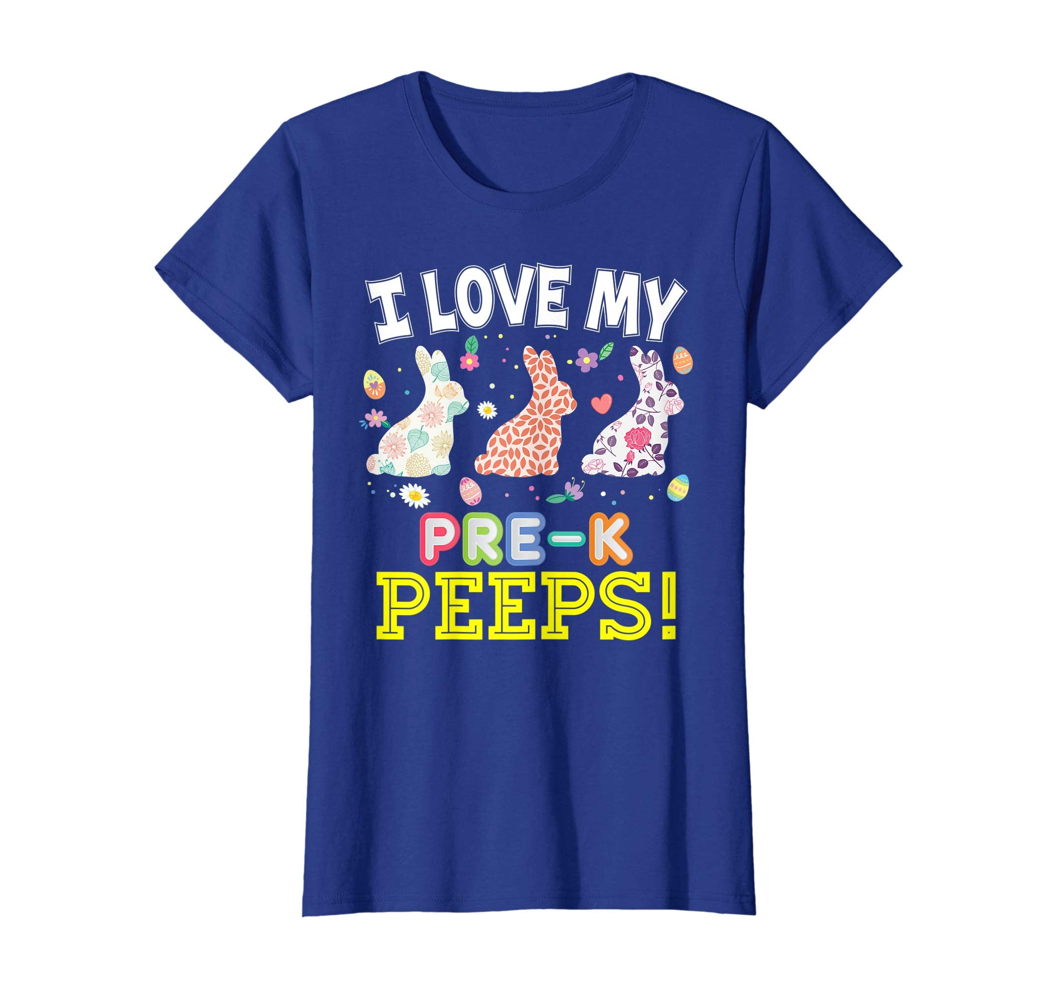 I Love My Pre-K Peeps Teacher Easter Bunnies T-Shirt Cute