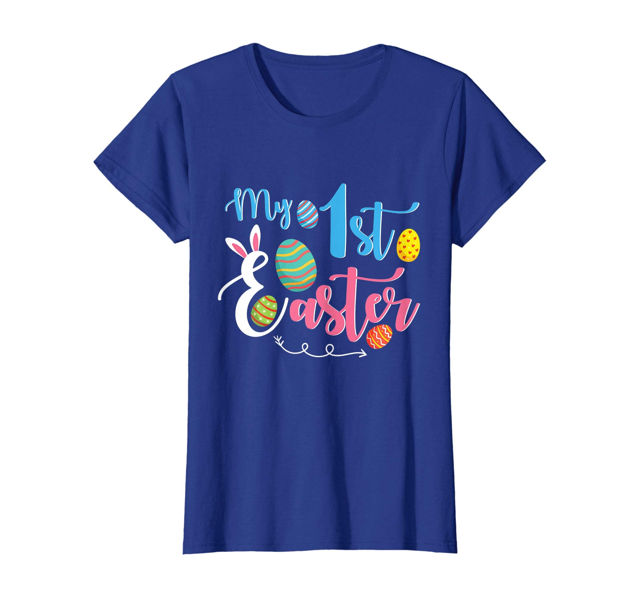 Bunny Rabbit Face &amp; Easter Egg My 1st Easter Happy Day Shirt