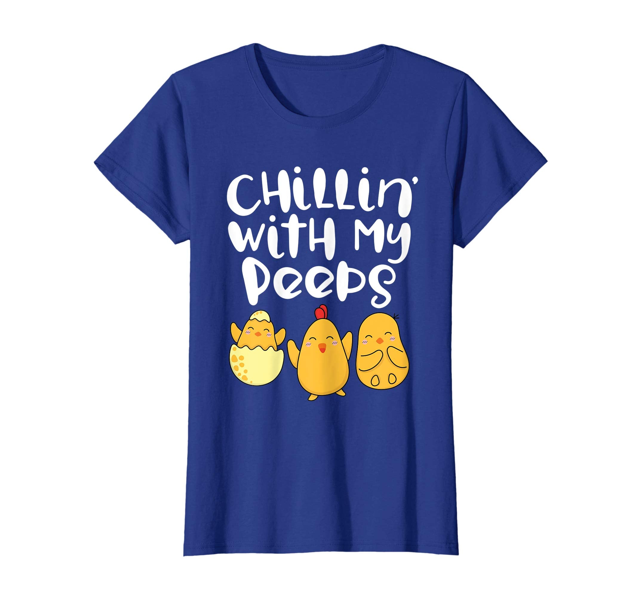 Chillin With My Peeps Happy Easter Kids Boys Girls T Shirt