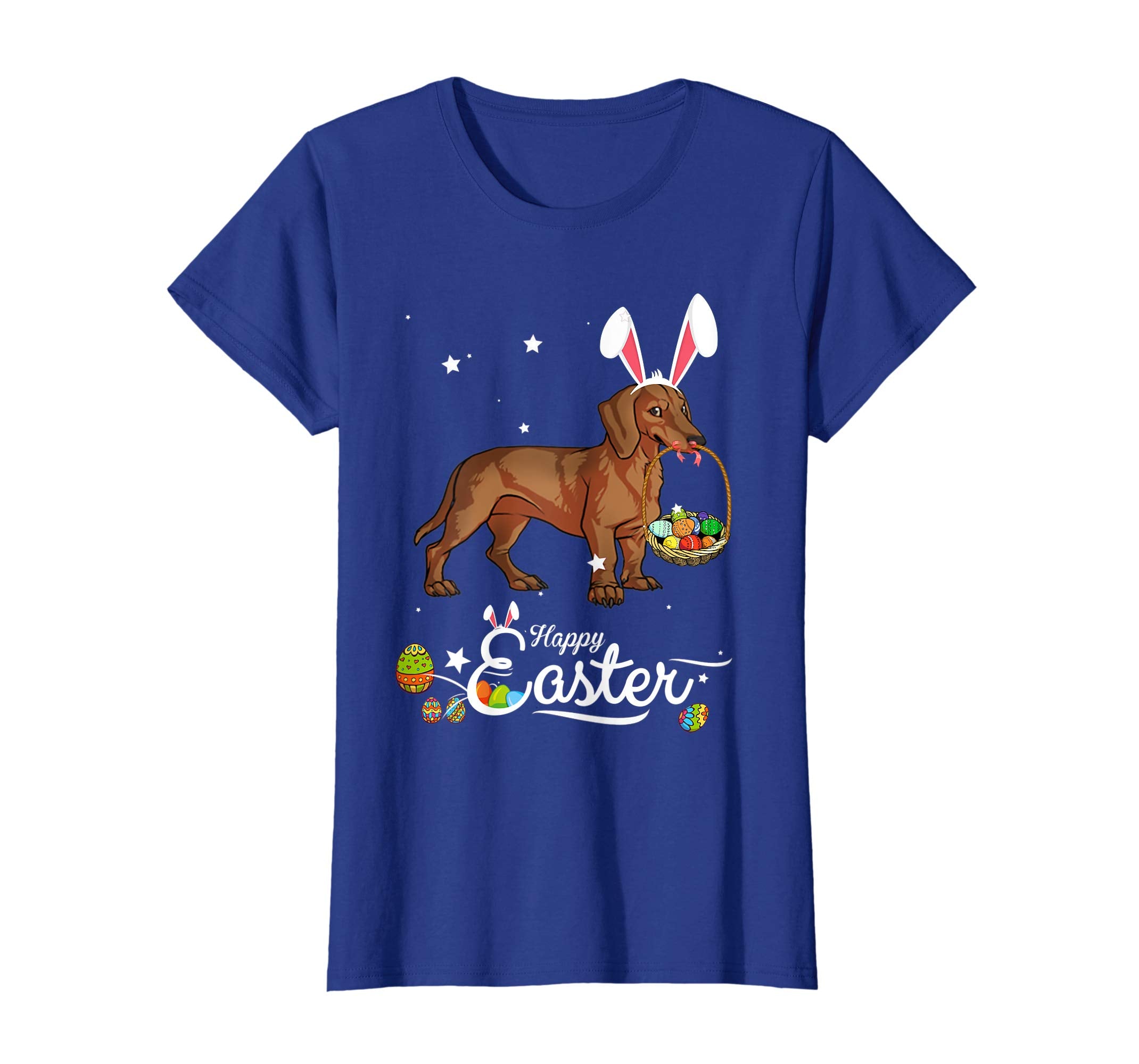 Dachshund Dog With Bunny Hat Easter Costume T Shirt