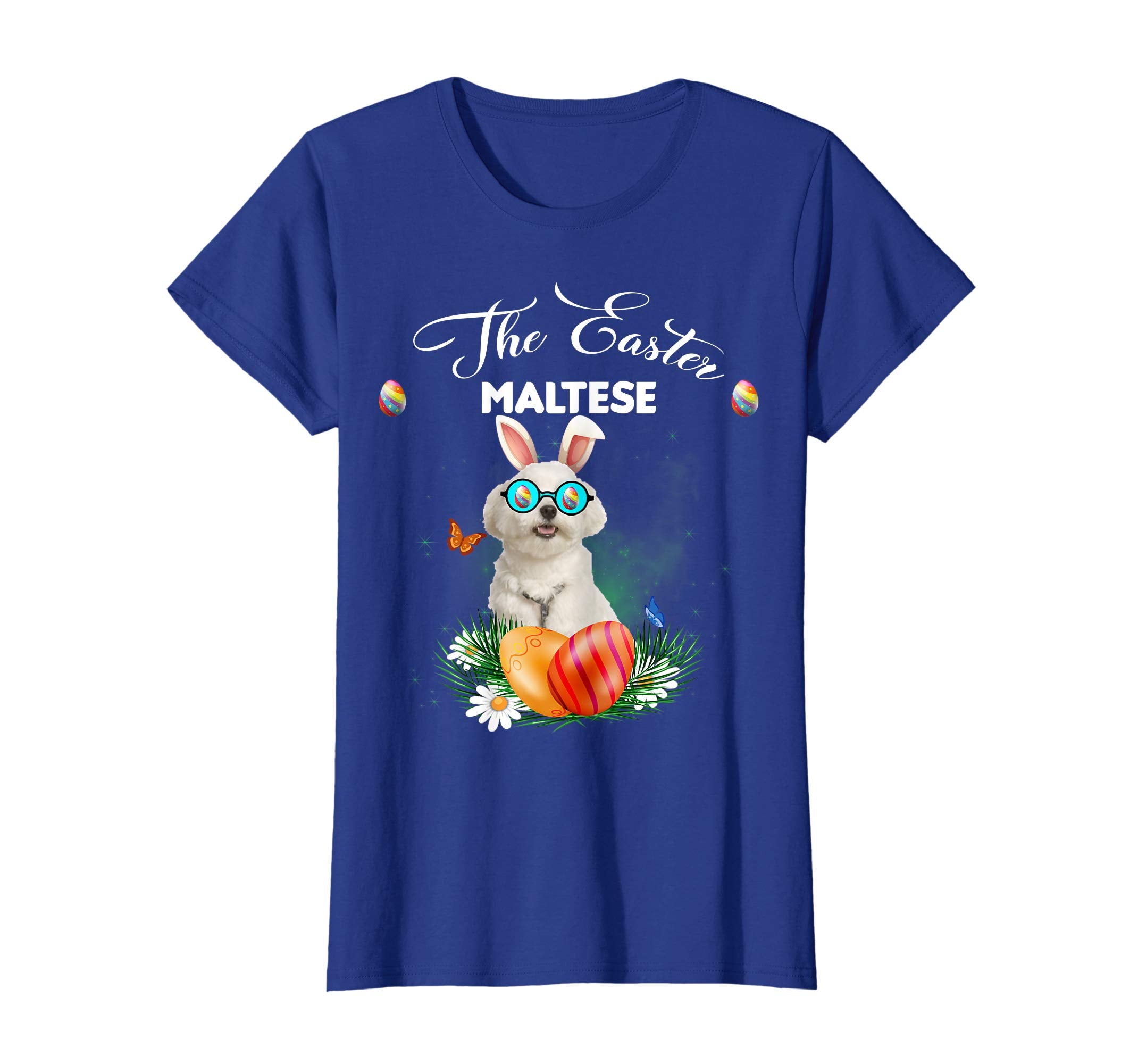 Maltese Bunny Easter Day Dog Gifts T-Shirt