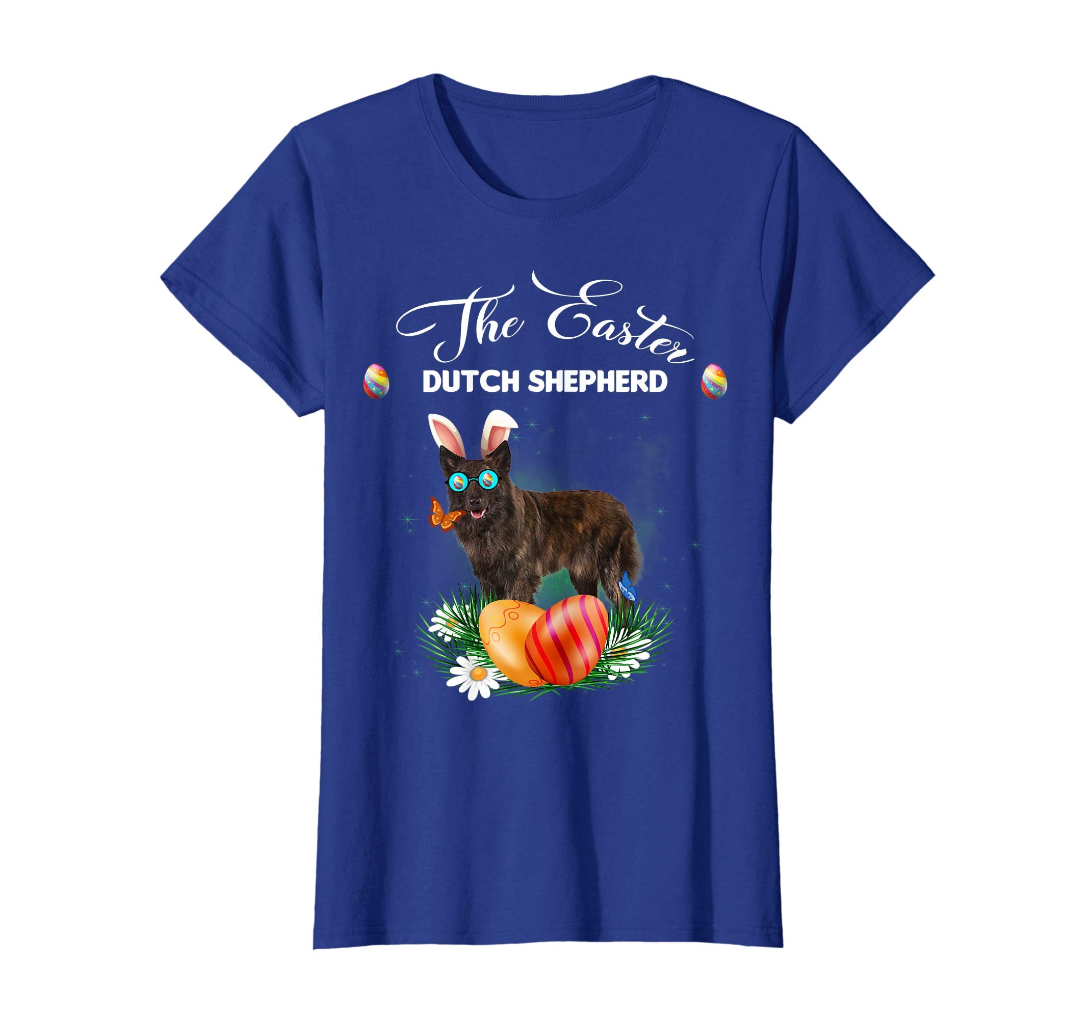 Dutch Shepherd Bunny Easter Day Dog Gifts T-Shirt
