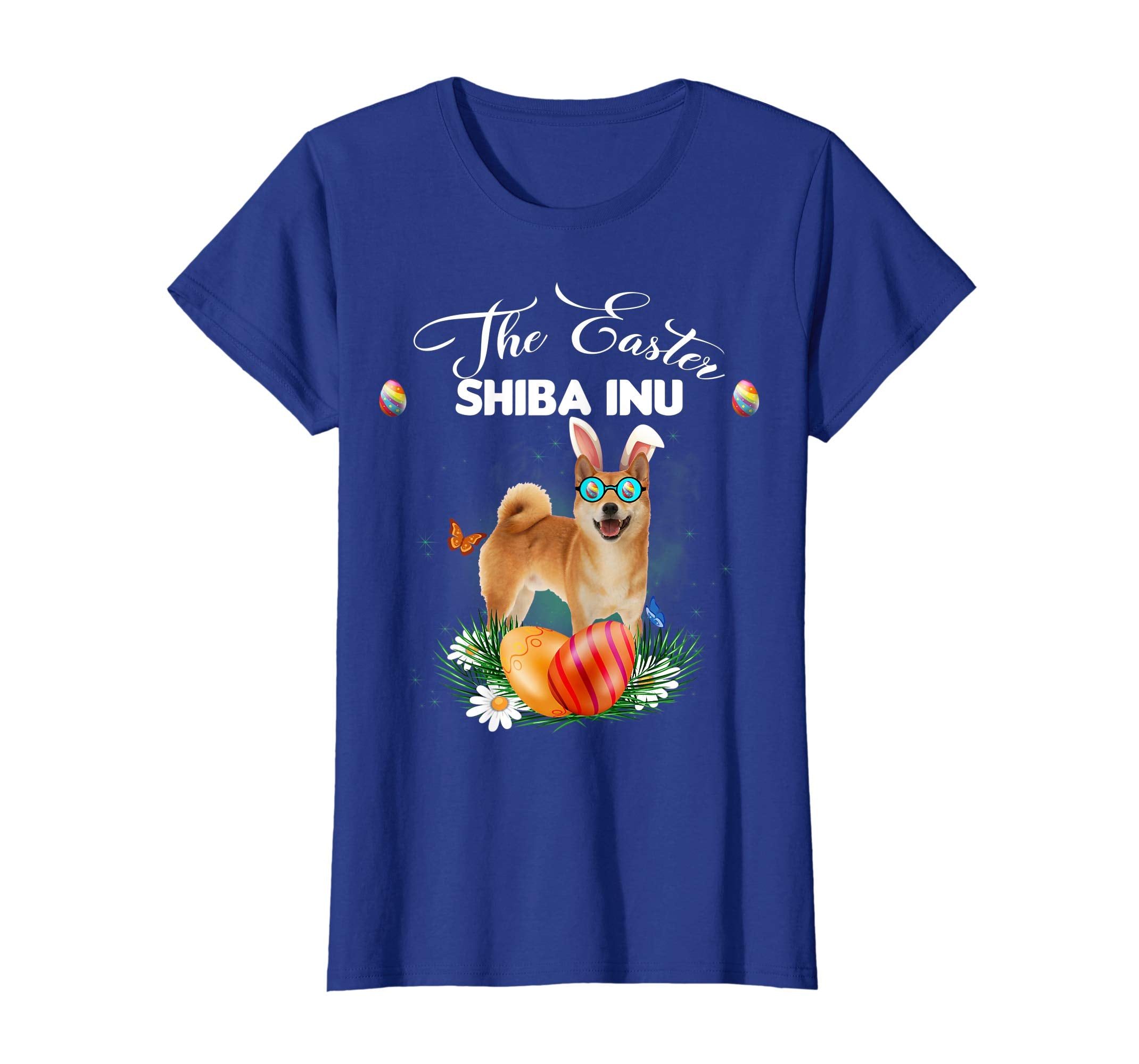 Shiba Inu Bunny Easter Day Dog Gifts T-Shirt