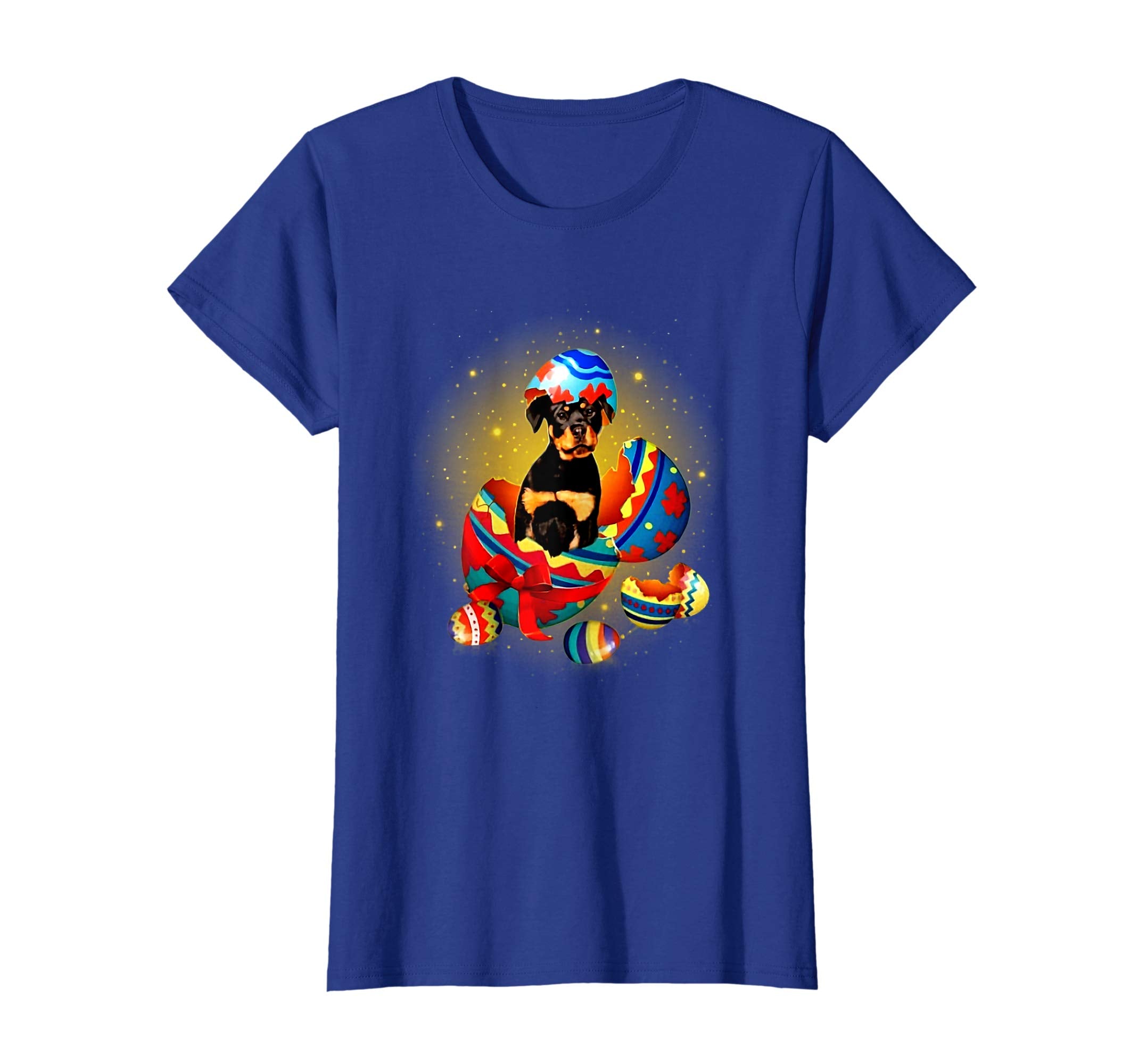 Rottweiler Dog Ear Easter Eggs Shirt Happy Easter Day Gift