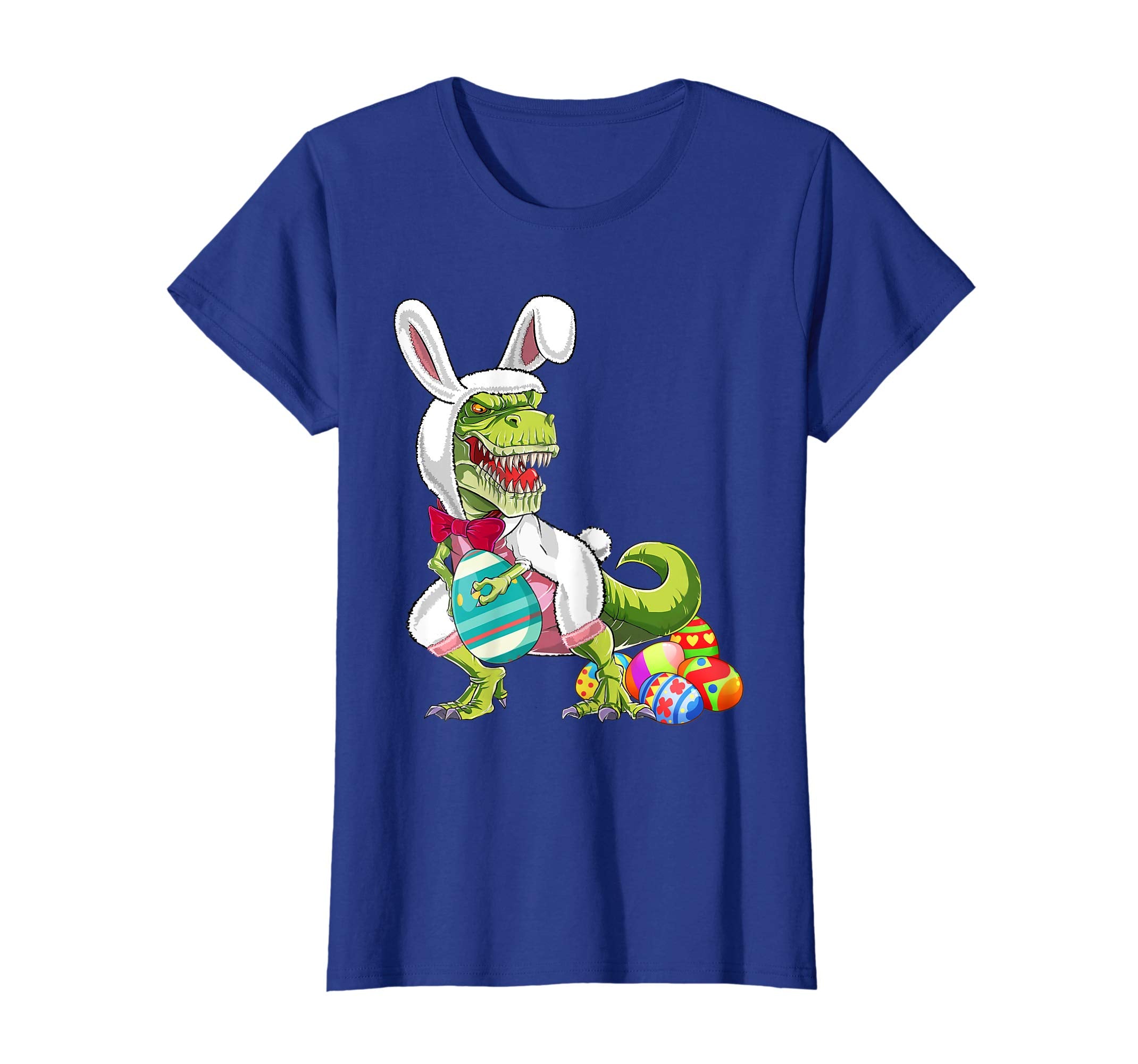 Happy Eastrawr T Rex Dinosaur Easter Bunny Egg Shirt Kids