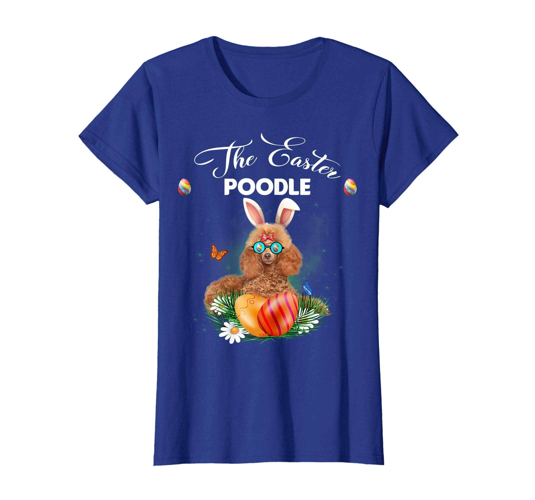Poodle Bunny Easter Day Dog Gifts T-Shirt