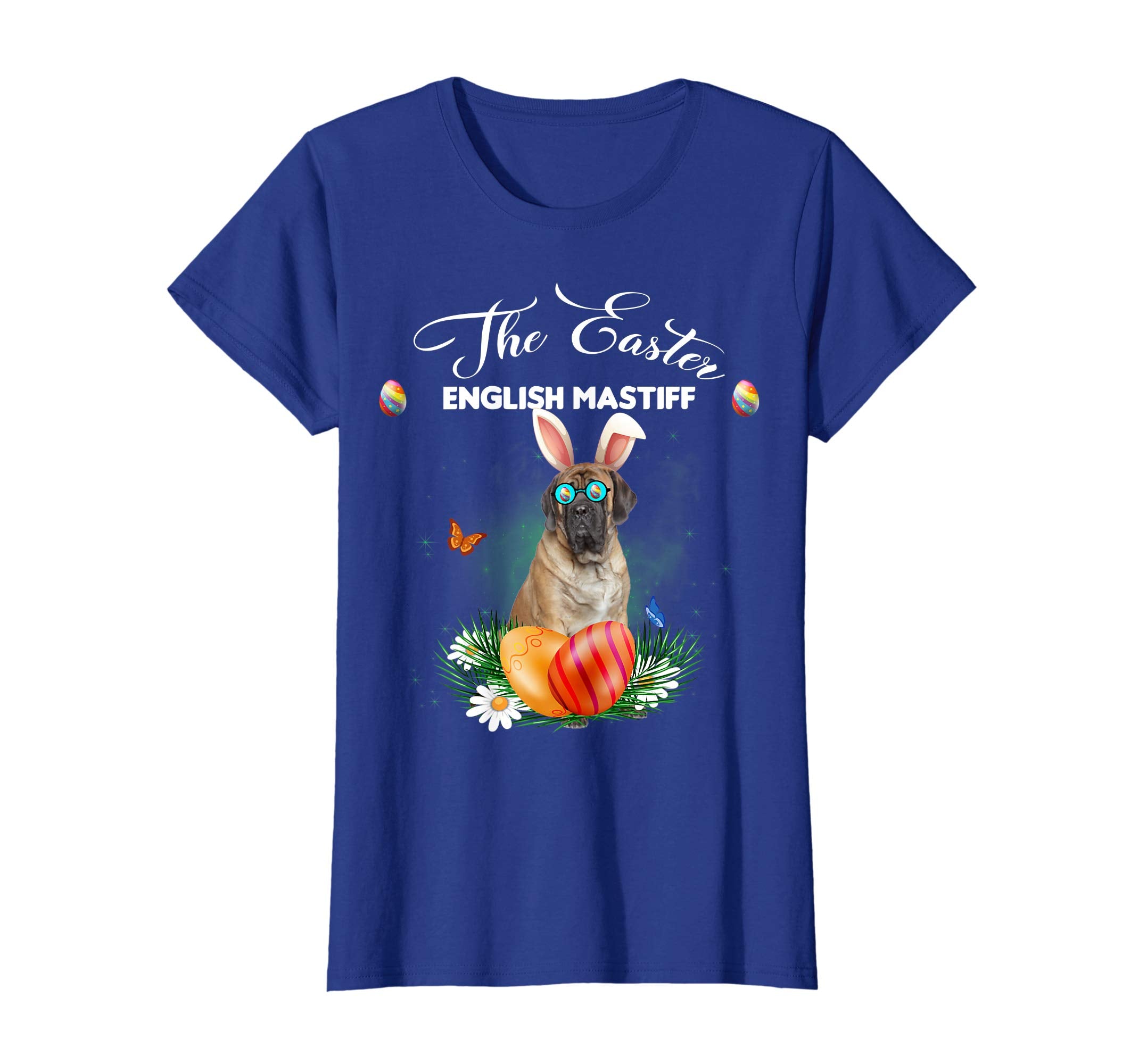 English Mastiff Bunny Easter Day Dog Gifts T-Shirt