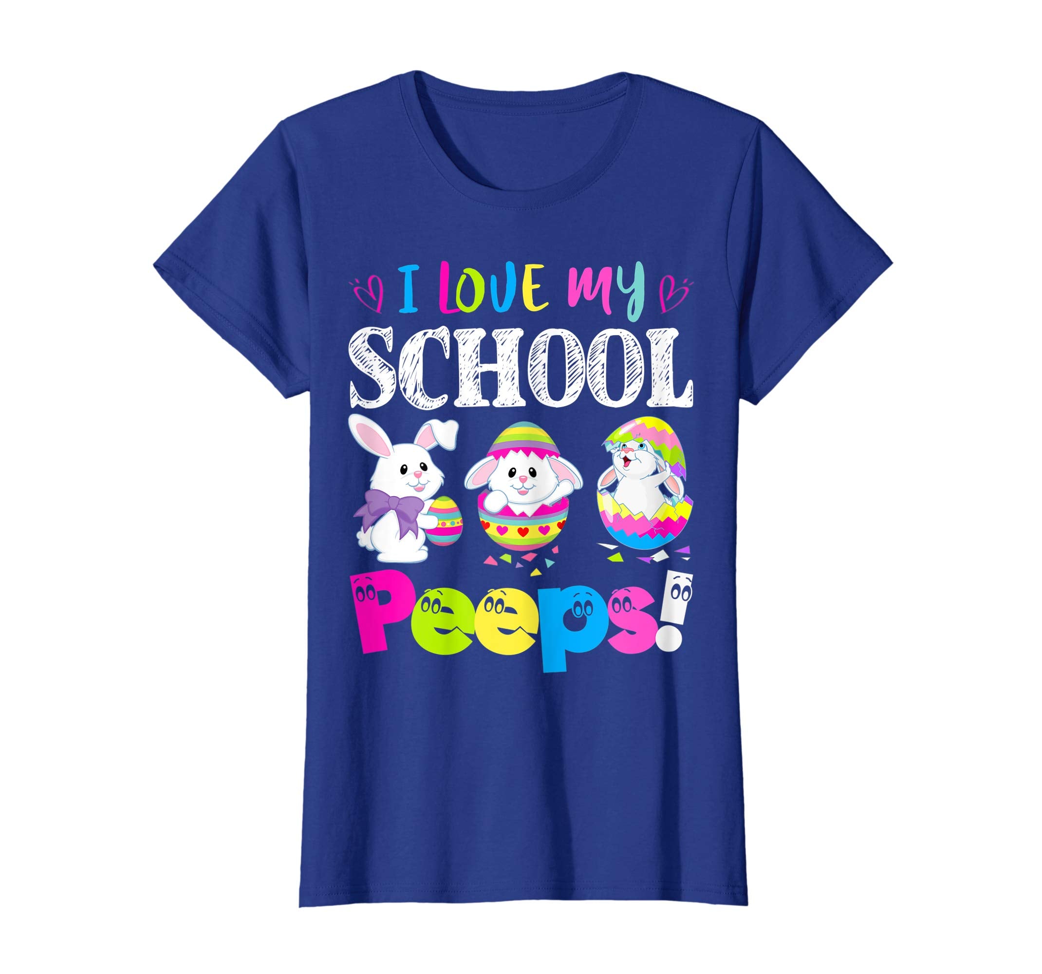 I Love My School Peeps Easter Bunny Gift T-Shirt