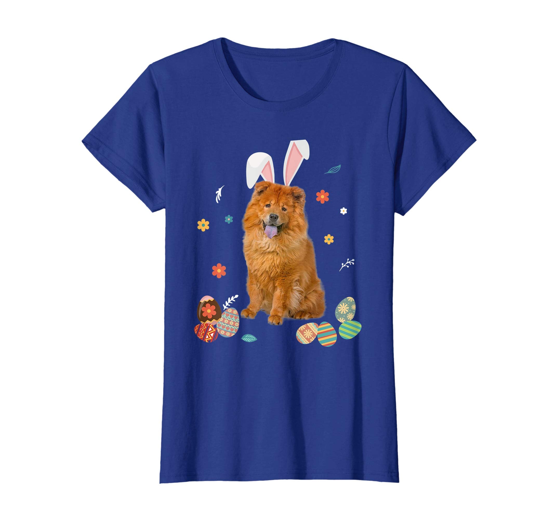 Chow Chow Bunny Rabbit Happy Easter Day T-Shirt