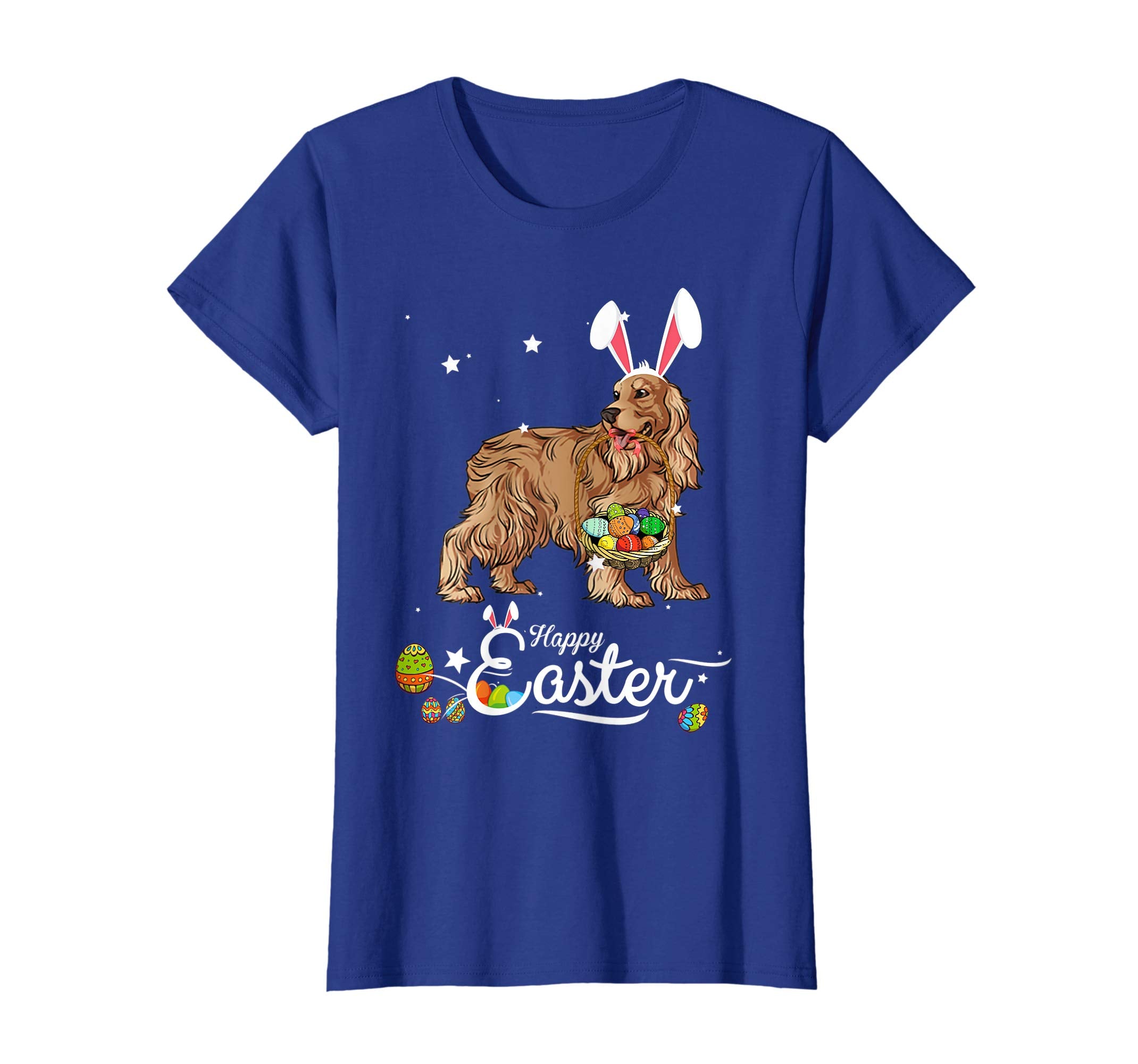 Cocker Spaniel Dog With Bunny Hat Easter Costume T Shirt