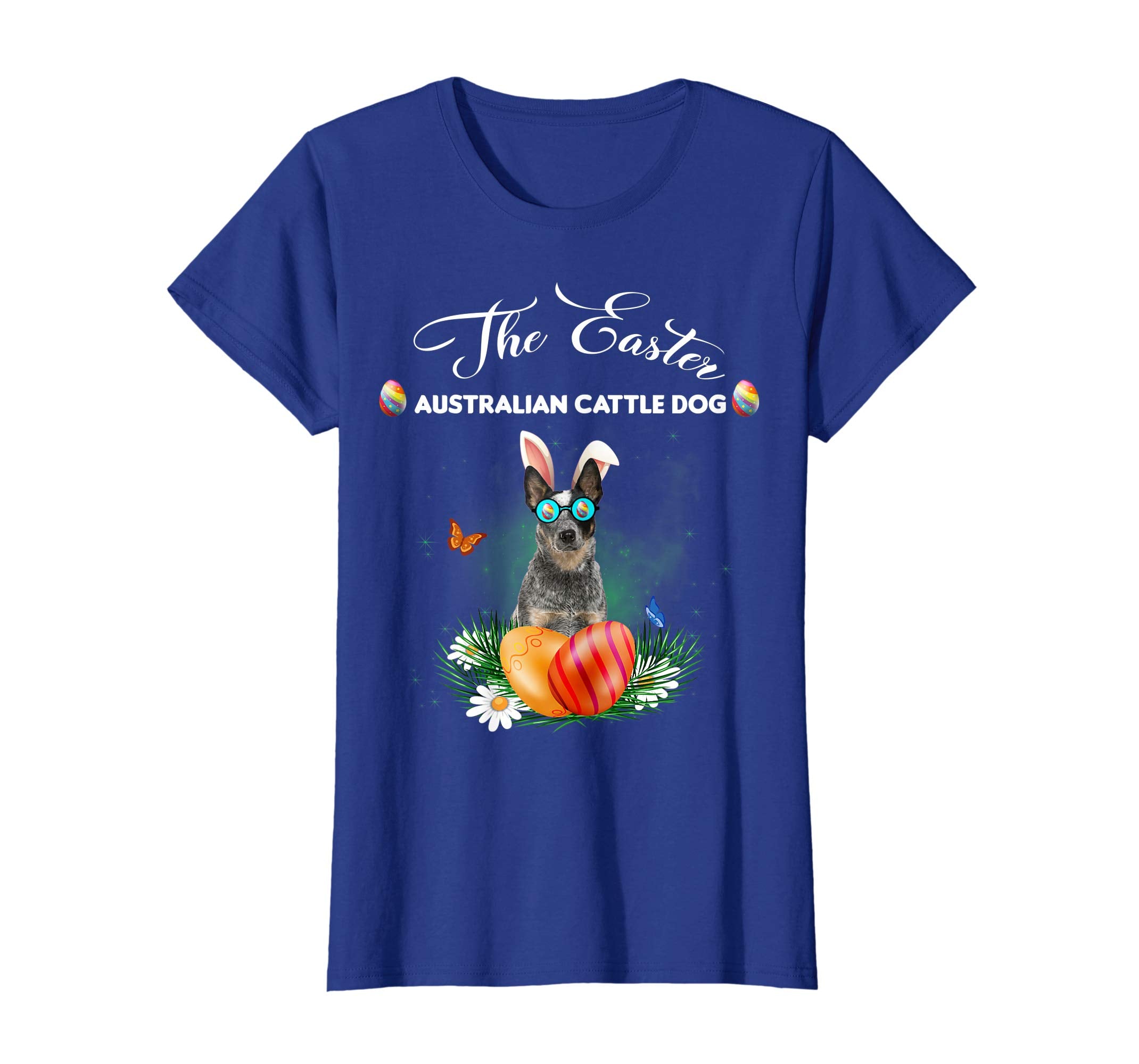 Australian Cattle Dog Bunny Easter Day Dog Gifts T-Shirt