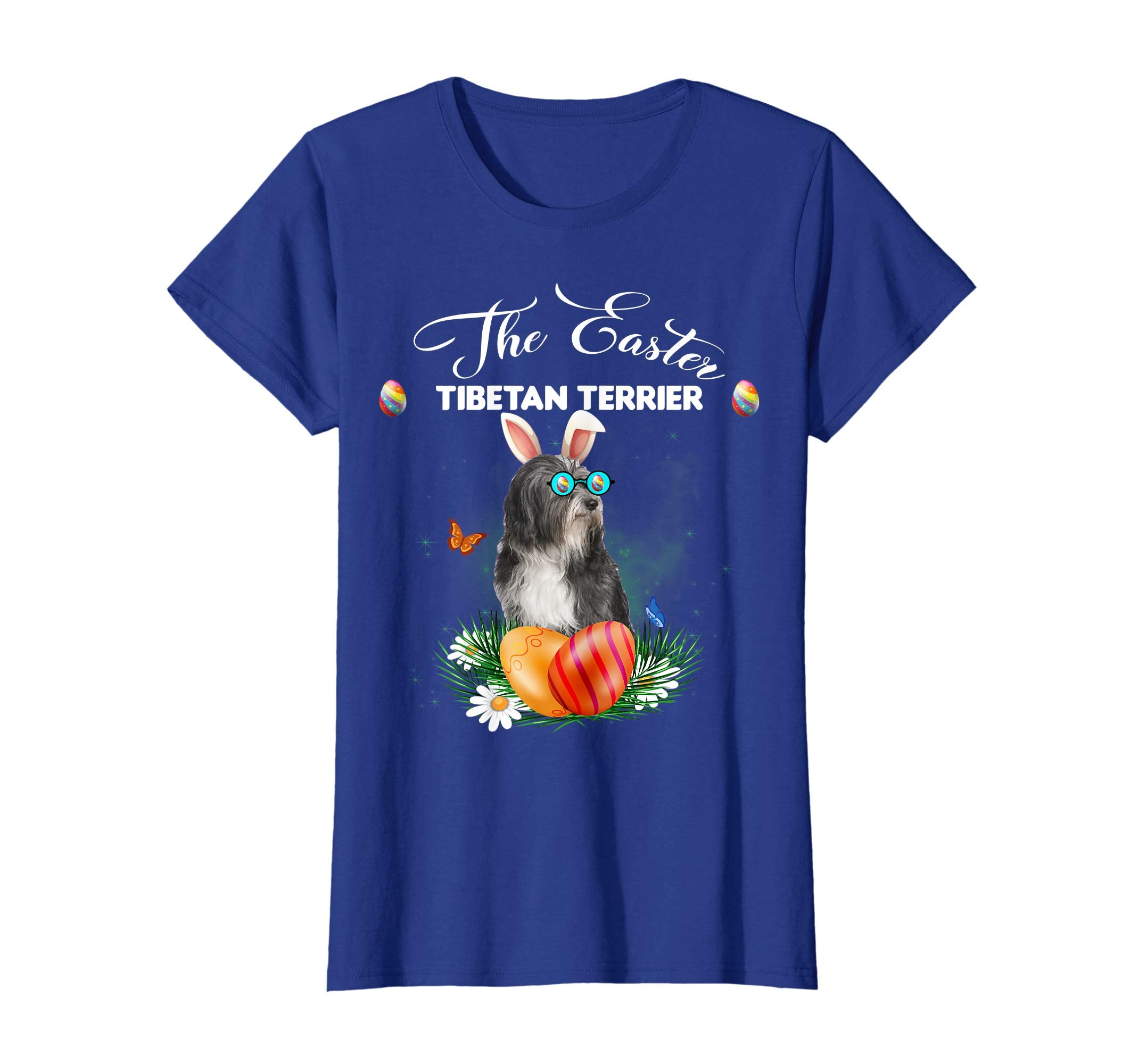 Tibetan Terrier Bunny Easter Day Dog Gifts T-Shirt