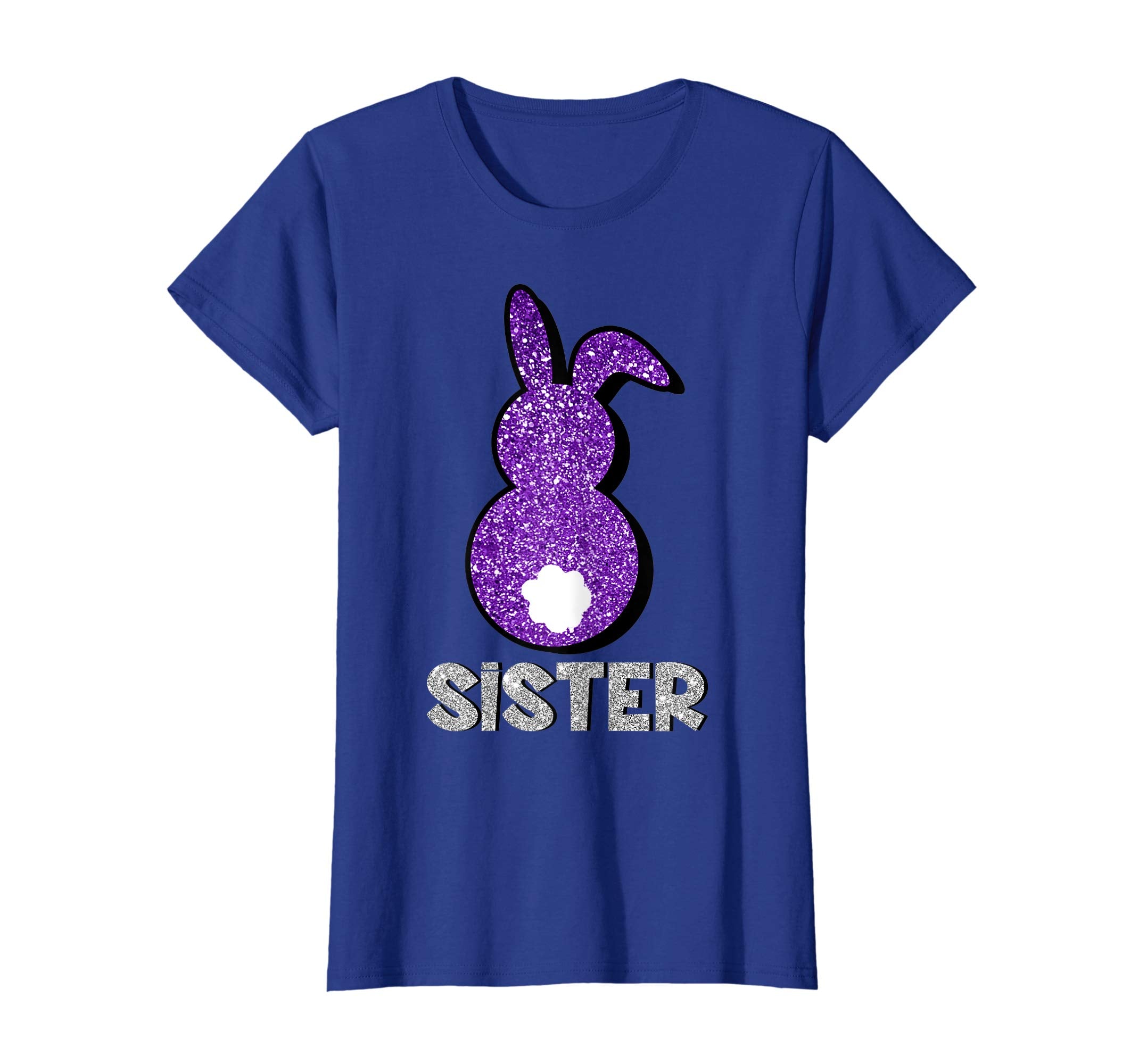 Sister Bunny With Tail Ears Matching Family Easter t-shirt