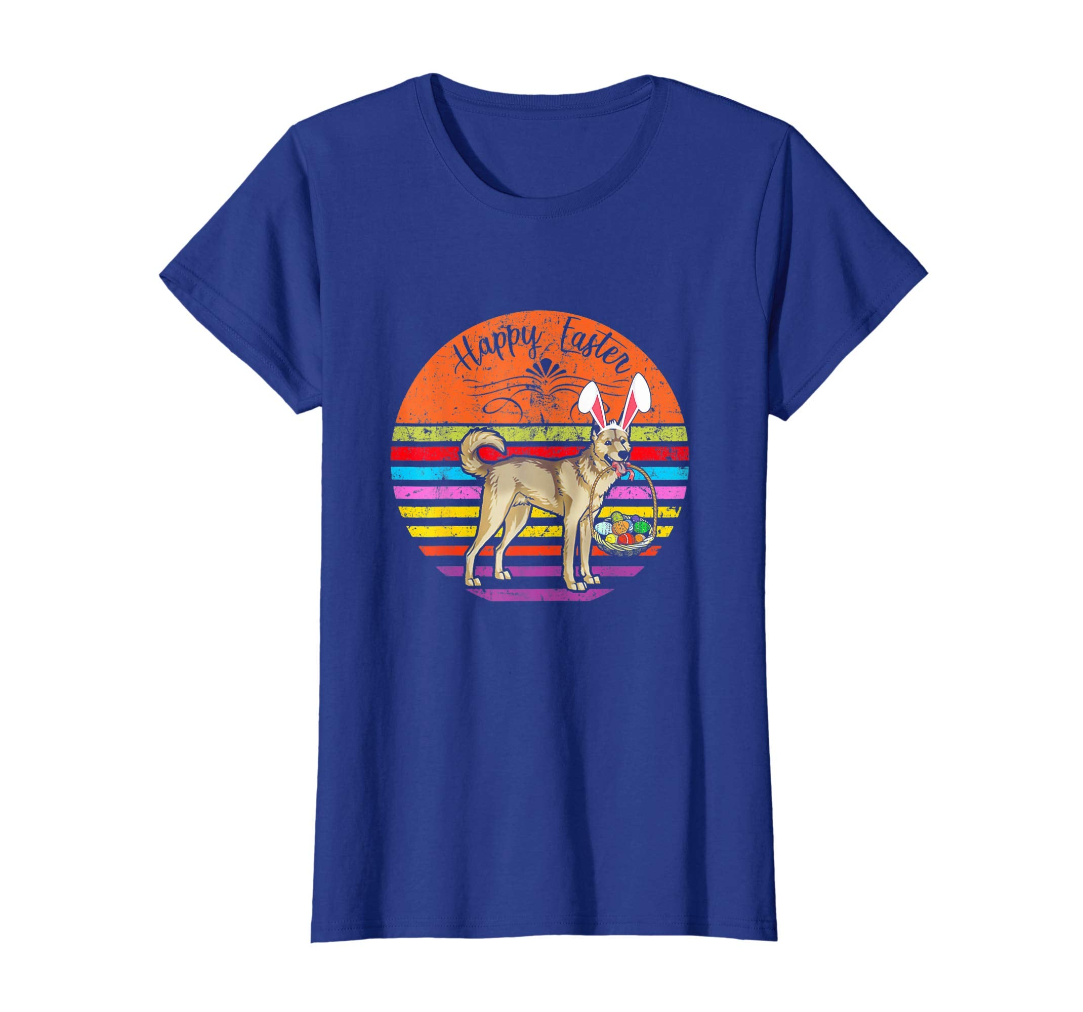 Cute Canaan Dog With Bunny Hat Happy Easter Eggs T Shirt