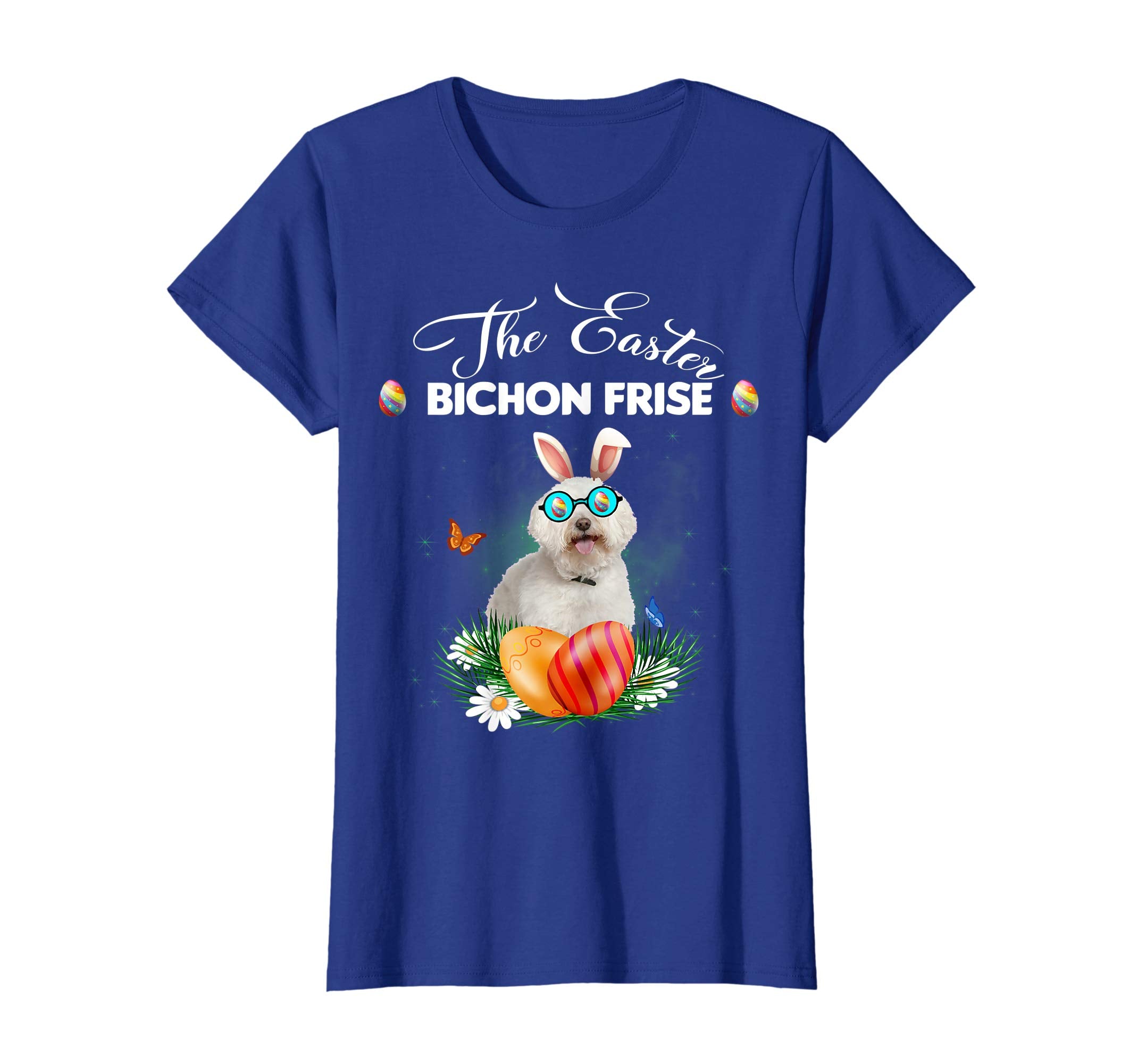 Bichon Frise Bunny Easter Day Dog Gifts T-Shirt