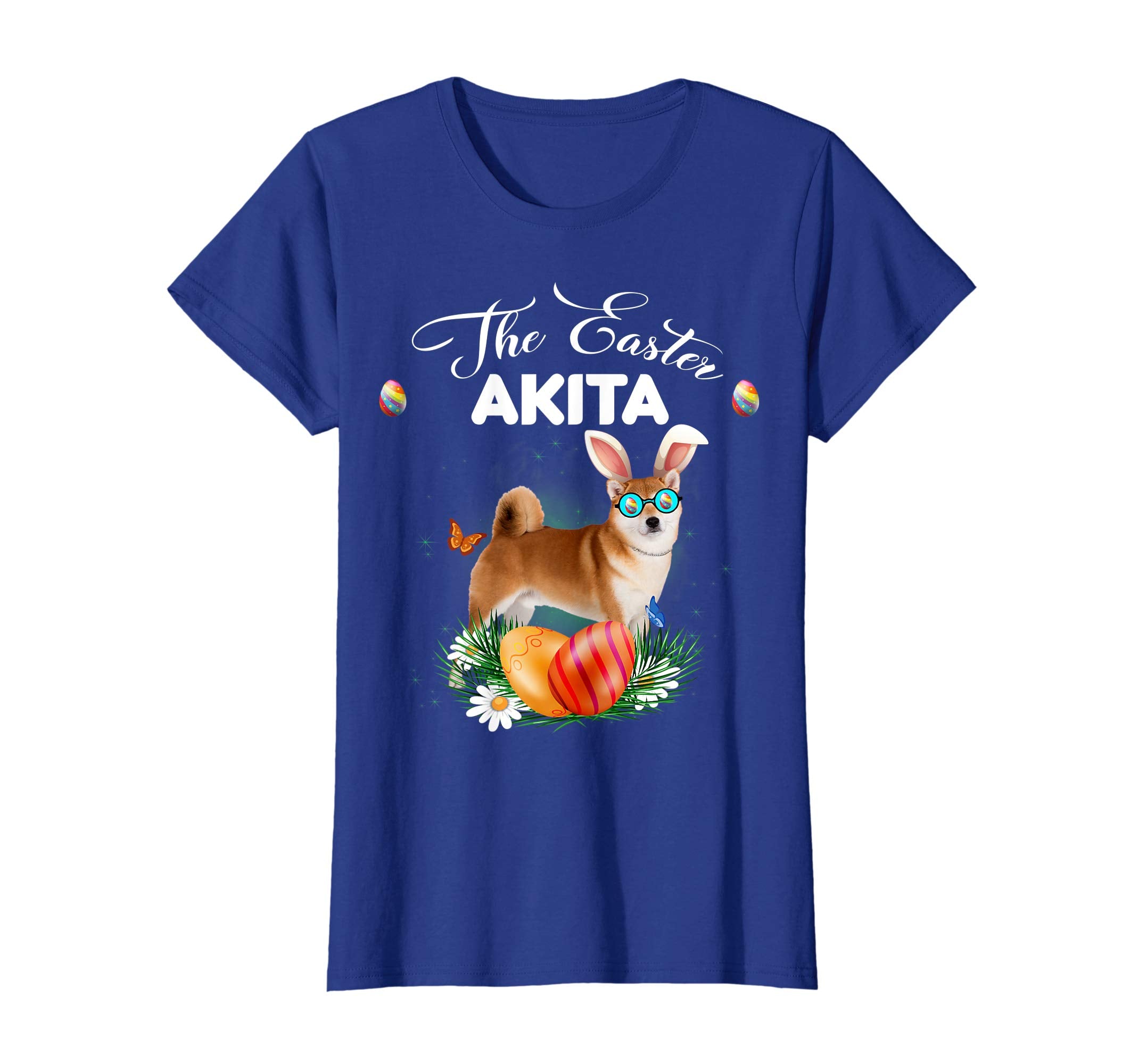 Akita Bunny Easter Day Dog Gifts T-Shirt